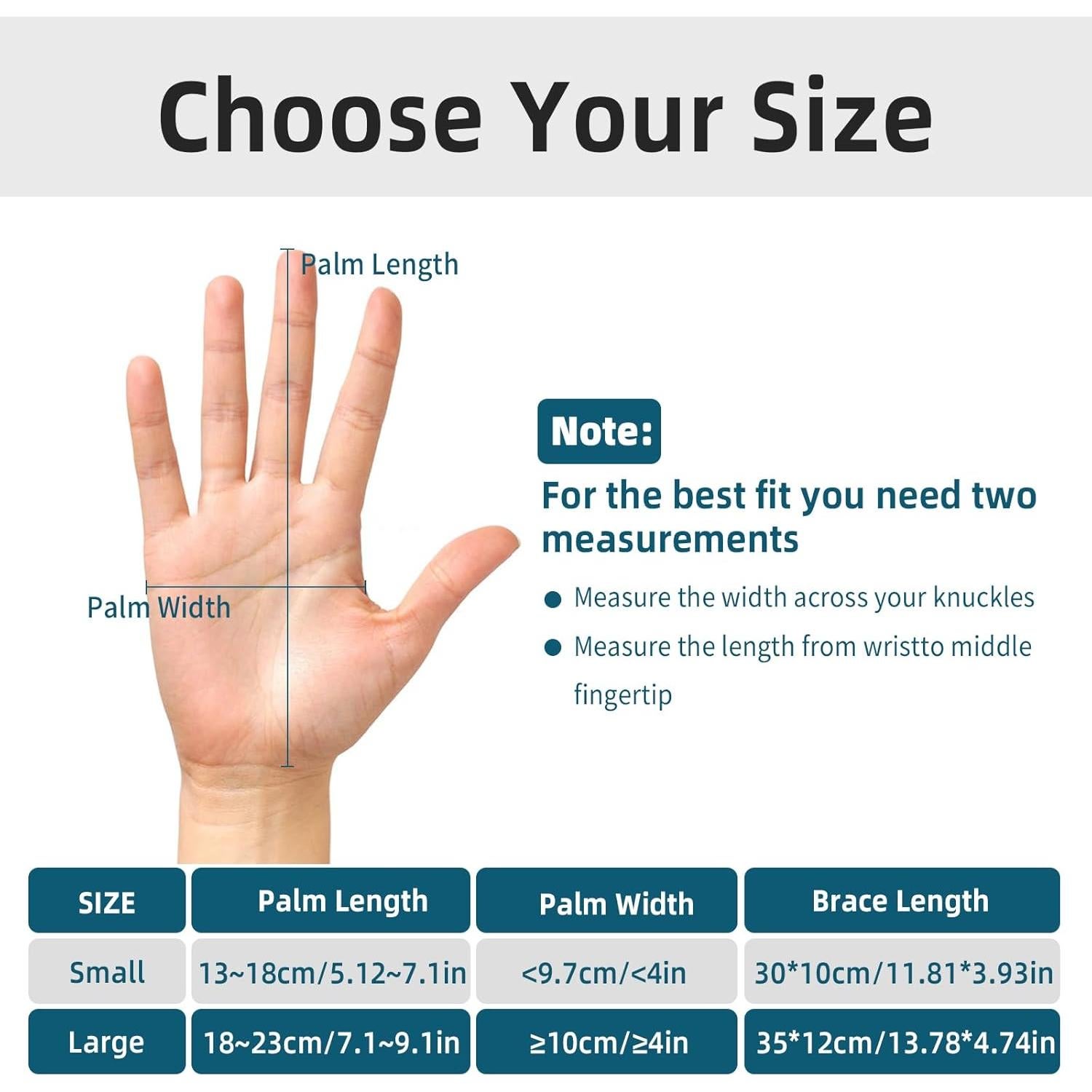 Férula de Mano OSK para Síndrome del Túnel Carpiano - Derecha, Pequeña