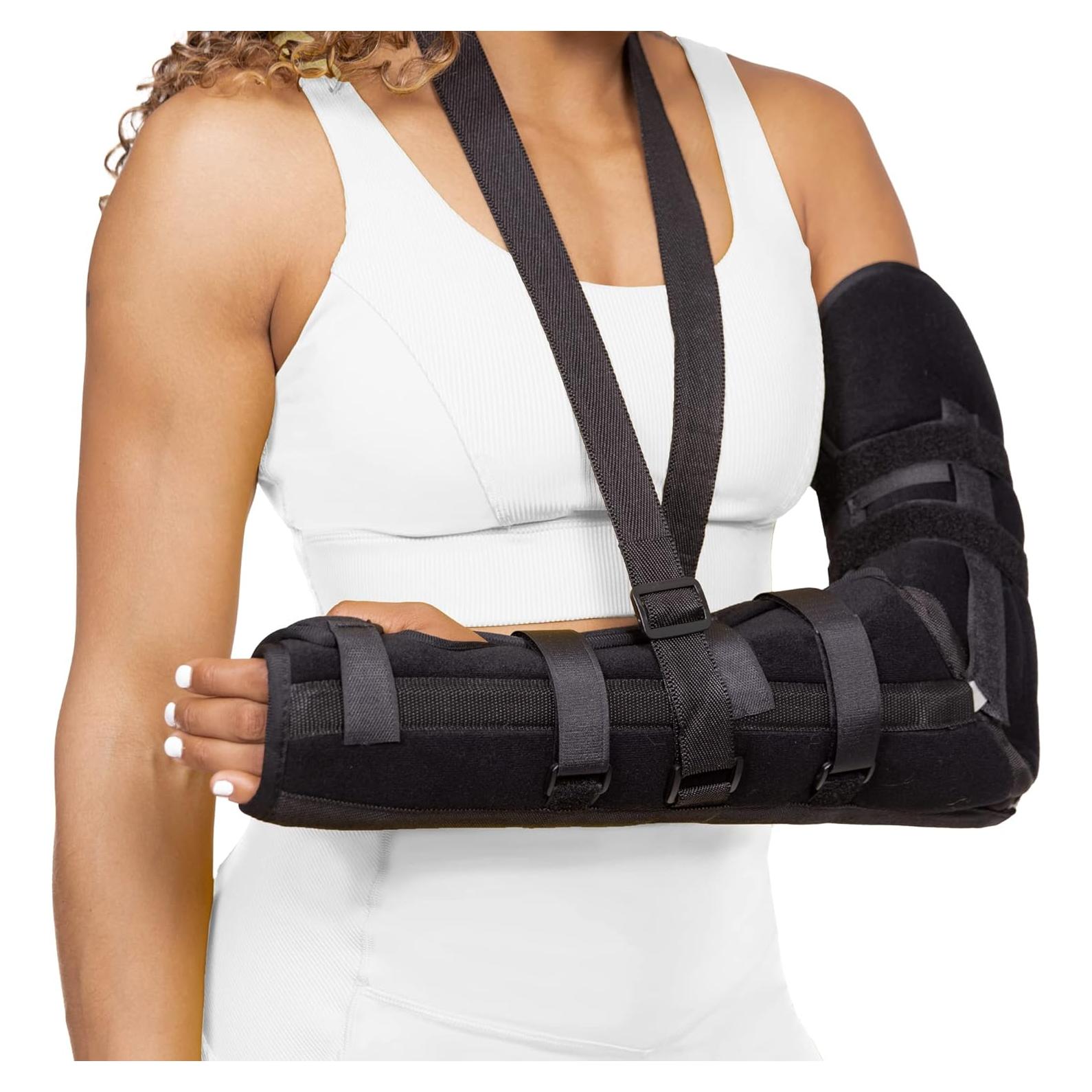 Férula de brazo largo BraceAbility - Inmovilizador codo S