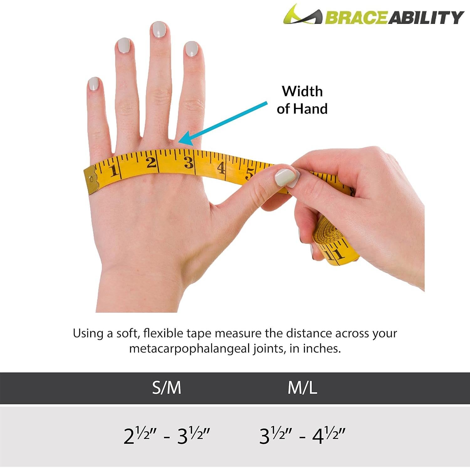Férula de Mano BraceAbility para Desviación Ulnar - S Izquierda