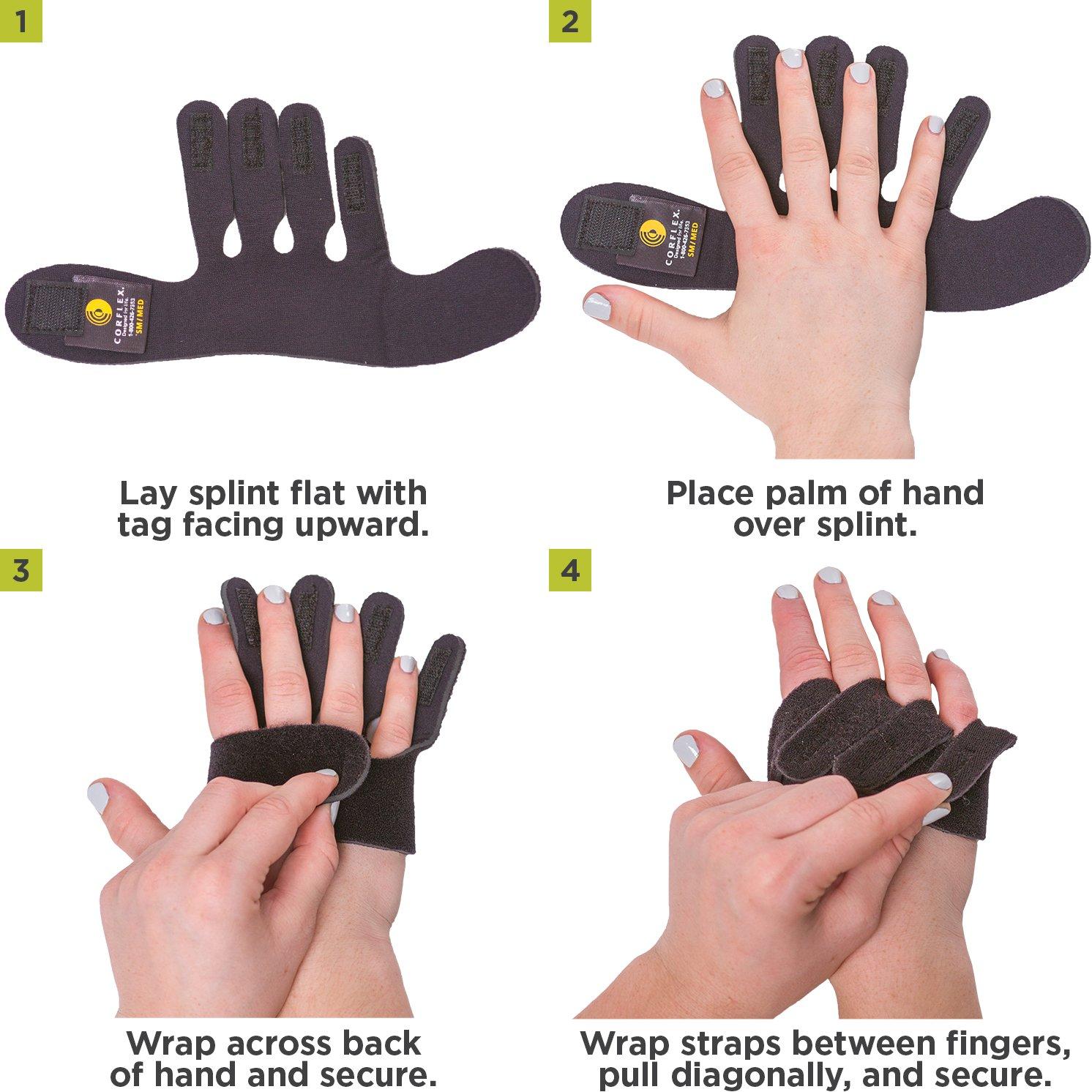 Férula de Mano BraceAbility para Desviación Ulnar - S Izquierda