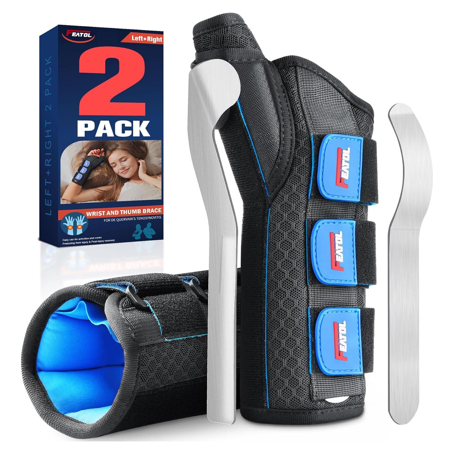 Muñequera con Férula de Pulgar FEATOL - Alivio Dolor Tendinitis