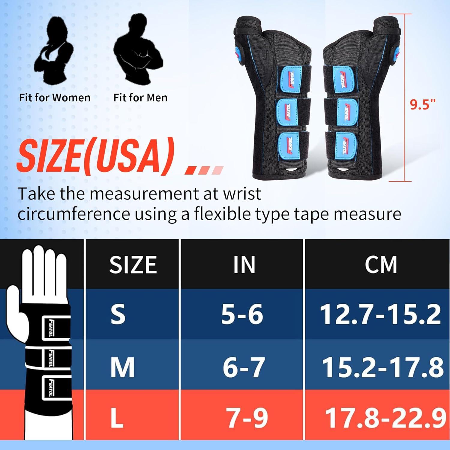 Muñequera con Férula de Pulgar FEATOL - Alivio Dolor Tendinitis