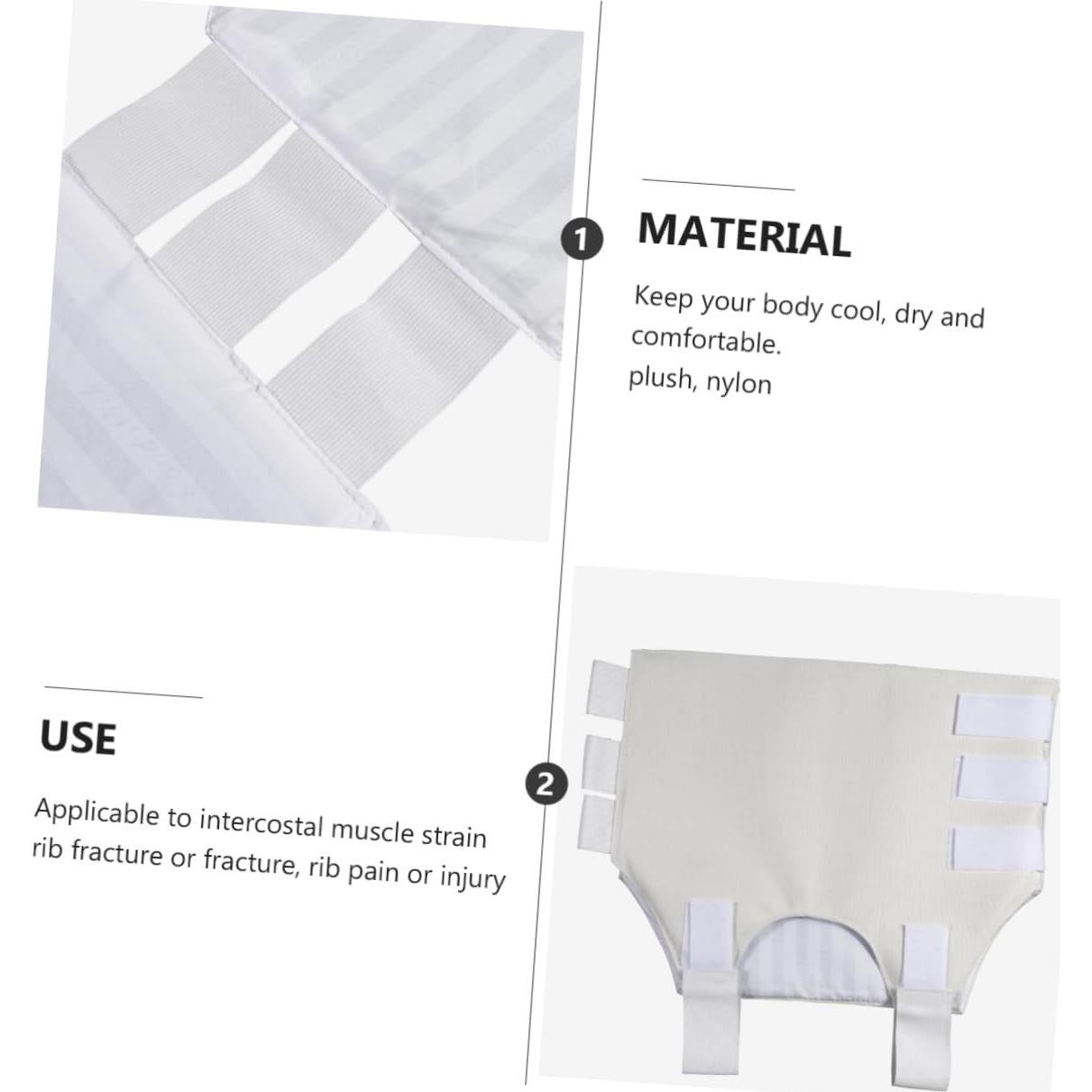 Cinturón de soporte para costillas BIUDECO unisex 50x42 cm