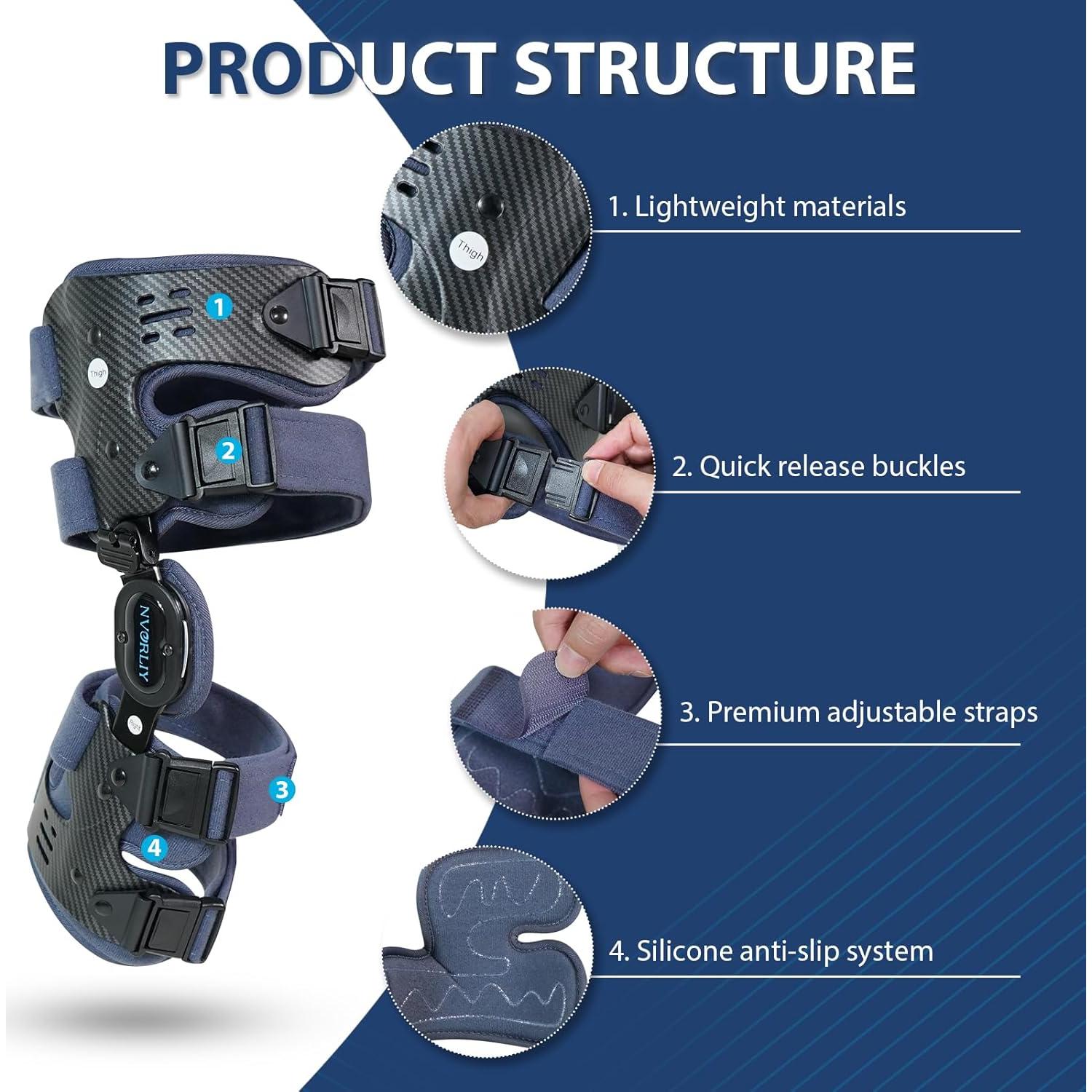 Férula Descompresora Nvorliy OA para Rodilla - Alivio Artritis
