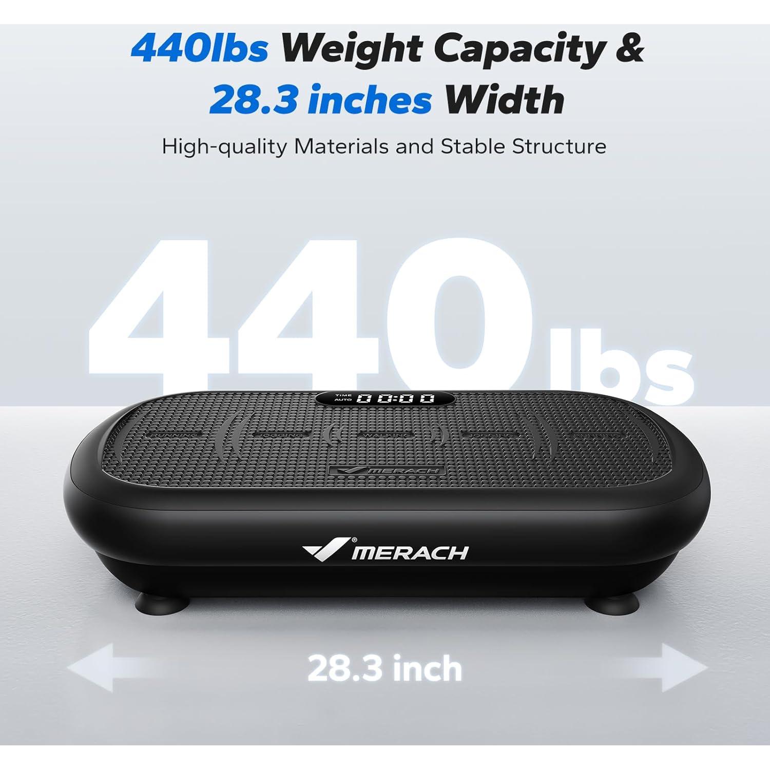 Máquina de Ejercicio Vibración MERACH CV40 200 Kg Bluetooth