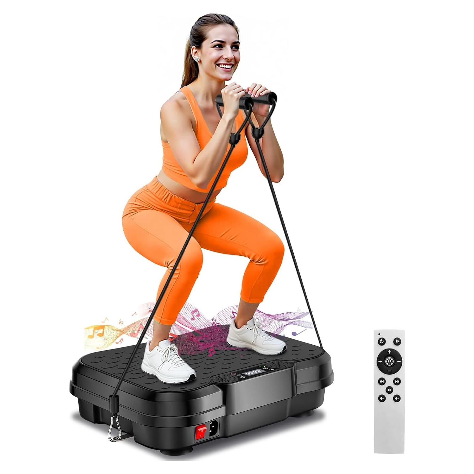 Placa de Vibración ShineMaos 204 Kg 250 Velocidades Ajustables