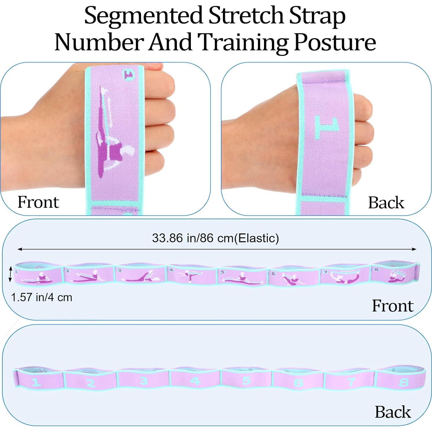 Correa de Estiramiento Elástica FNANJWQ 86 cm para Yoga y Pilates