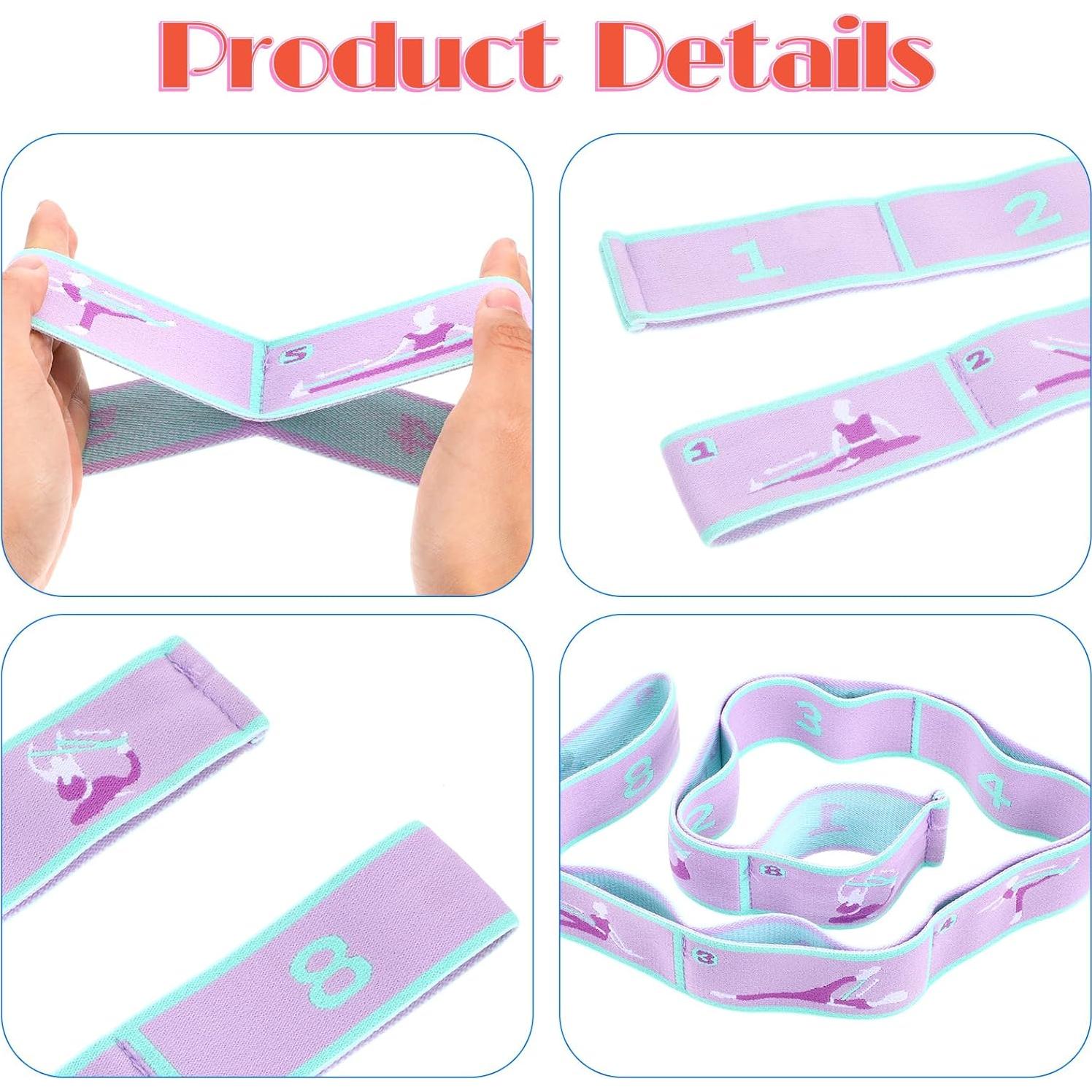 Correa de Estiramiento Elástica FNANJWQ 86 cm para Yoga y Pilates