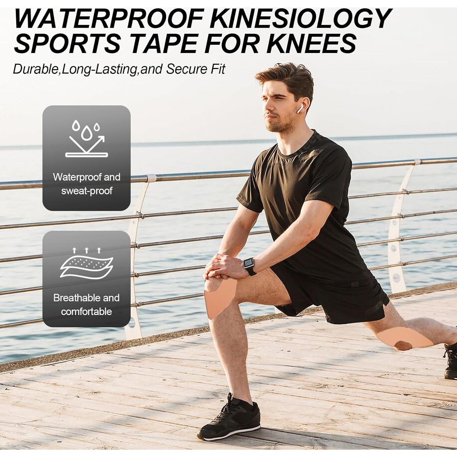 Cinta Kinesiológica Precutada Hurifeng para Rodillas 10 Pcs