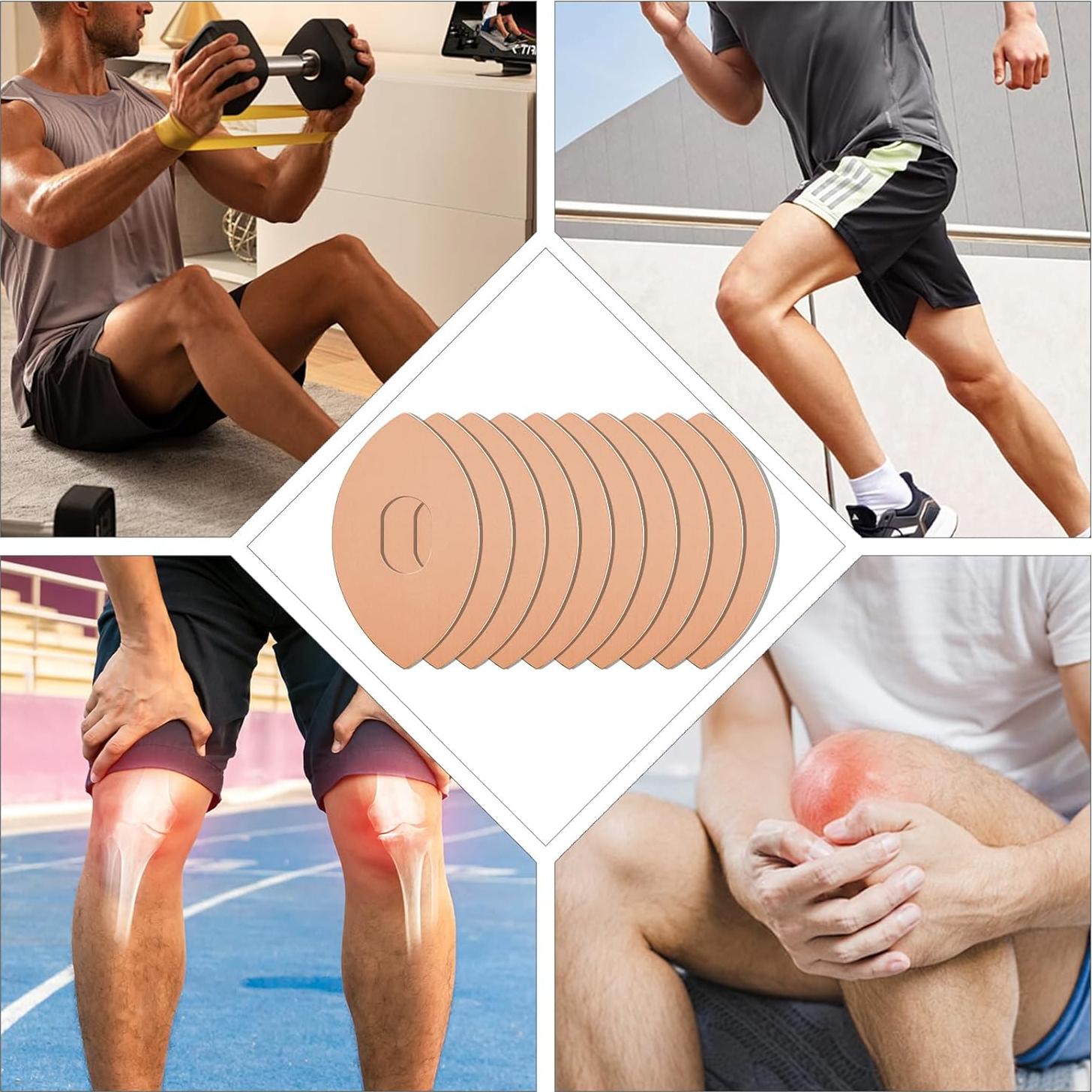 Cinta Kinesiológica Precutada Hurifeng para Rodillas 10 Pcs