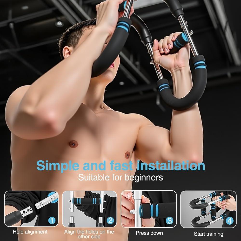 Entrenador de Fuerza de Brazo KBQ Ajustable 2 Niveles Resistencia