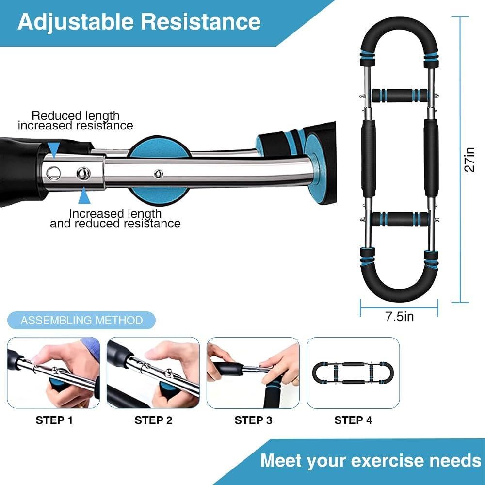 Entrenador de Fuerza de Brazo KBQ Ajustable 2 Niveles Resistencia