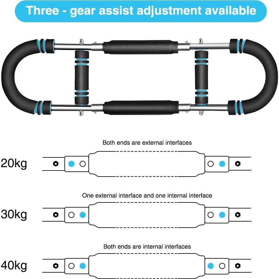 Entrenador de Fuerza de Brazo KBQ Ajustable 2 Niveles Resistencia