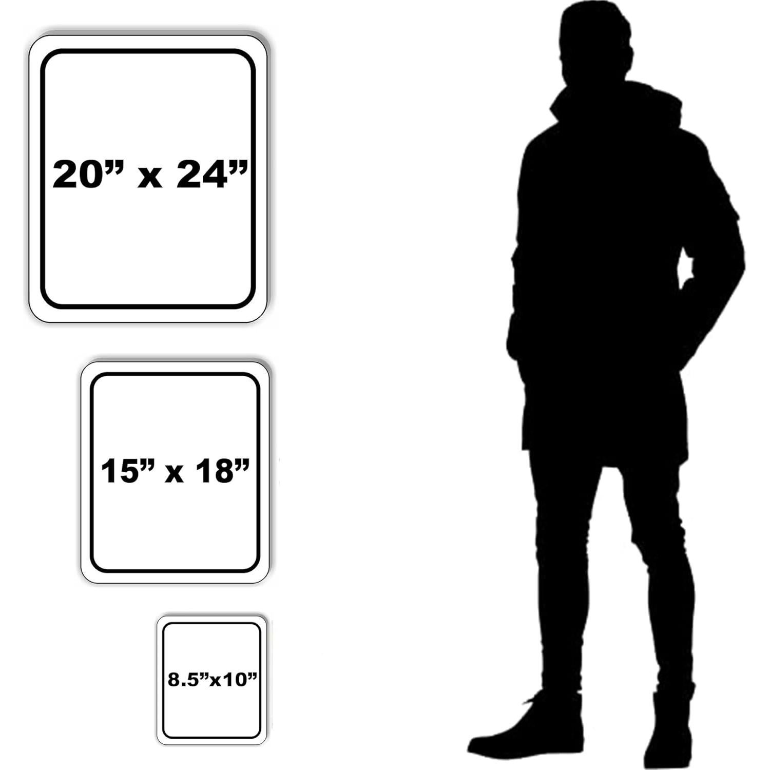 Señal de Aluminio Compuesto Work House Signs 21.6x25.4cm