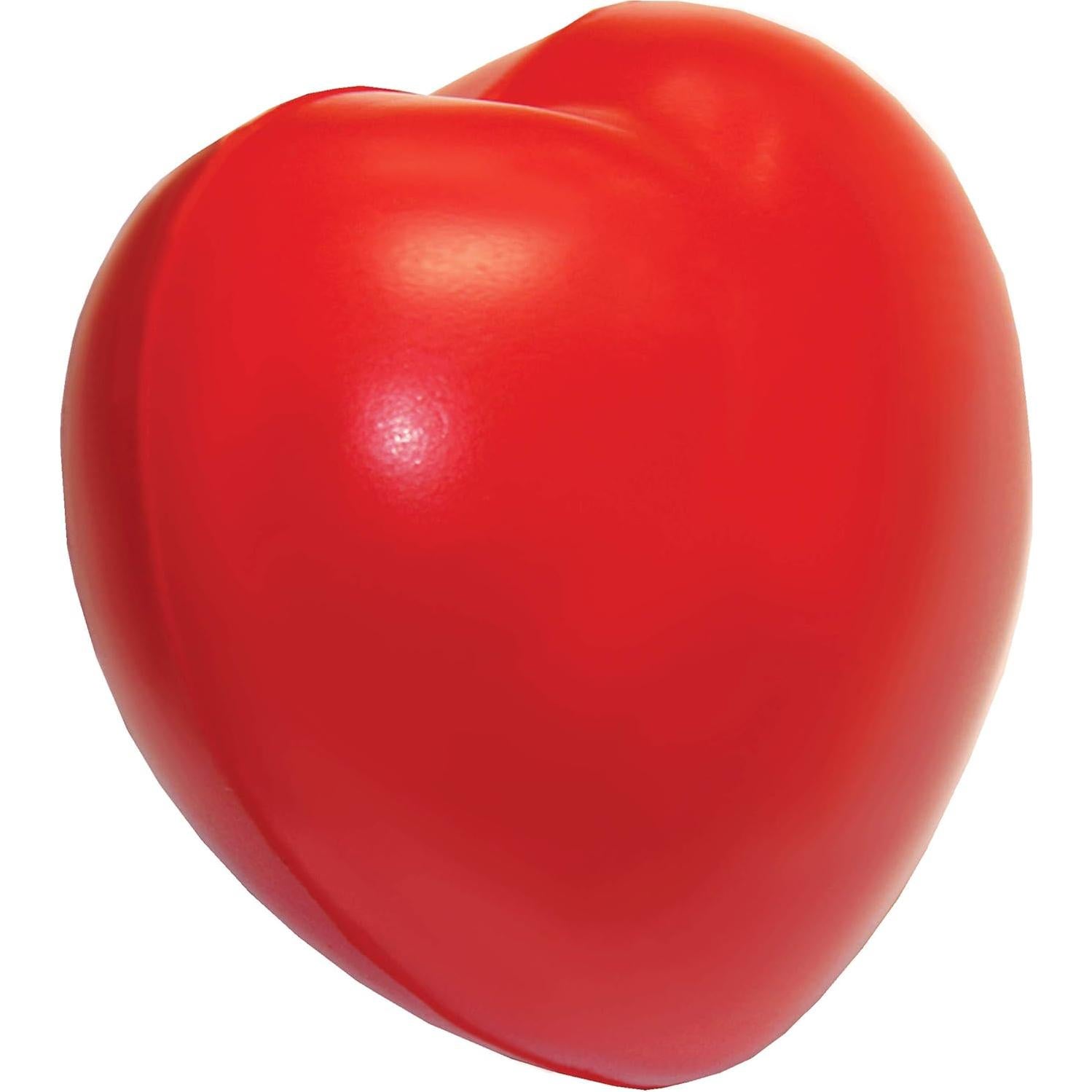 Ejercitadores de Mano en Forma de Corazón Rojo - Paquete de 12