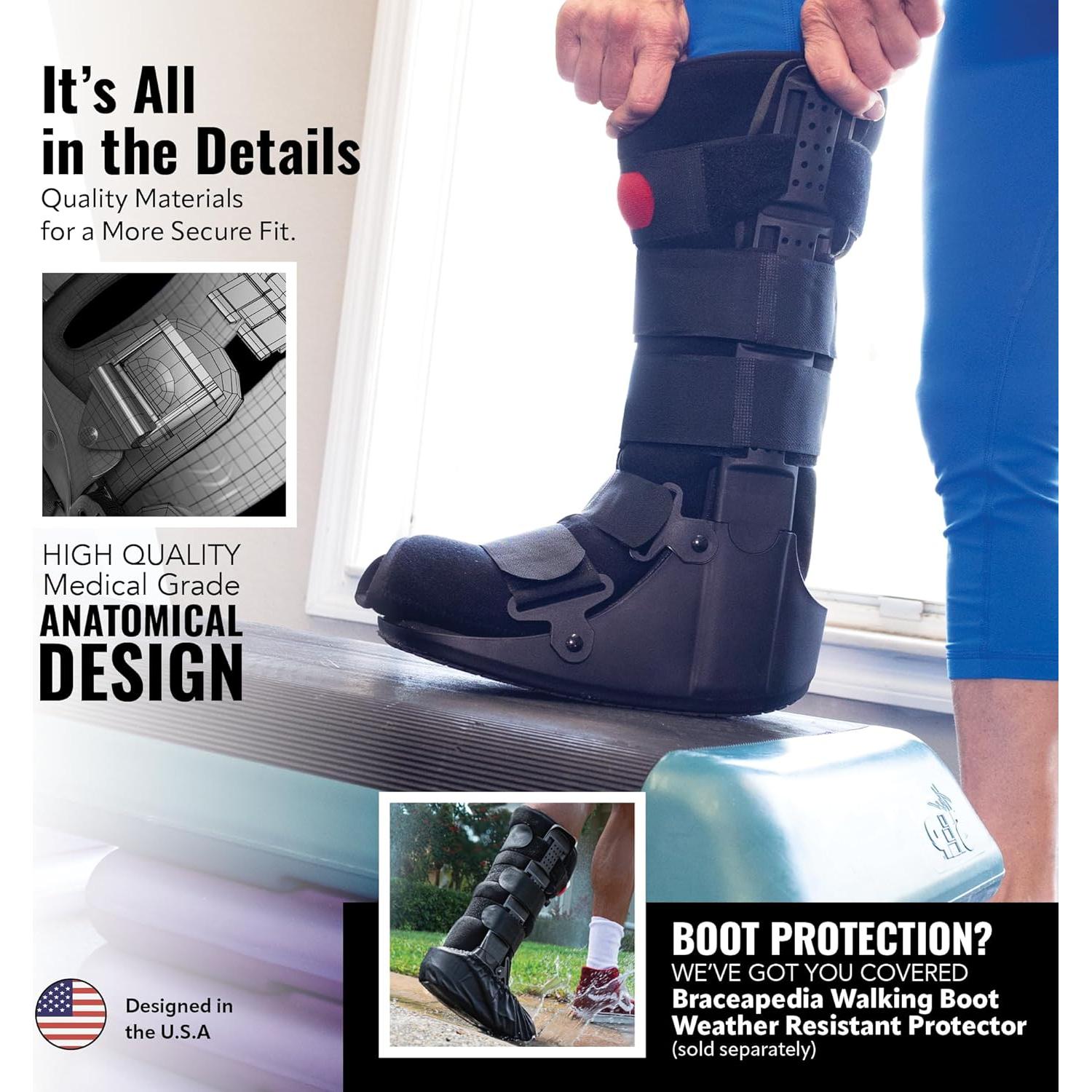 Bota de Caminata Alta Braceapedia Mediana con Bomba de Aire