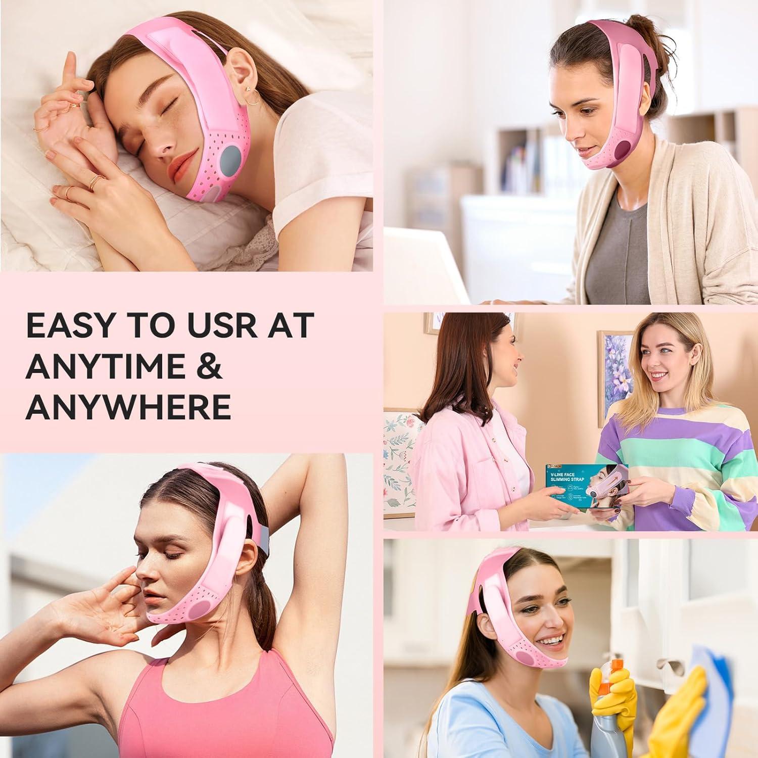 Correa Reutilizable para Adelgazar la Cara - Soporte Mandíbula