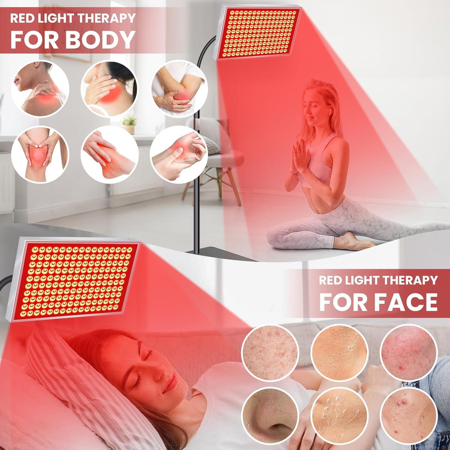 Panel de Terapia de Luz Roja SAVILER 160 LEDs 660nm 850nm