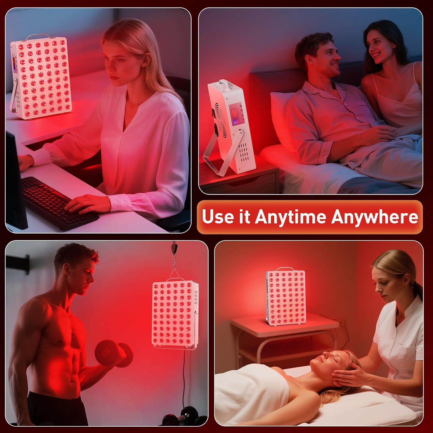 Panel de Terapia de Luz Roja Cholas 150W con 60 LEDs Doble Chip