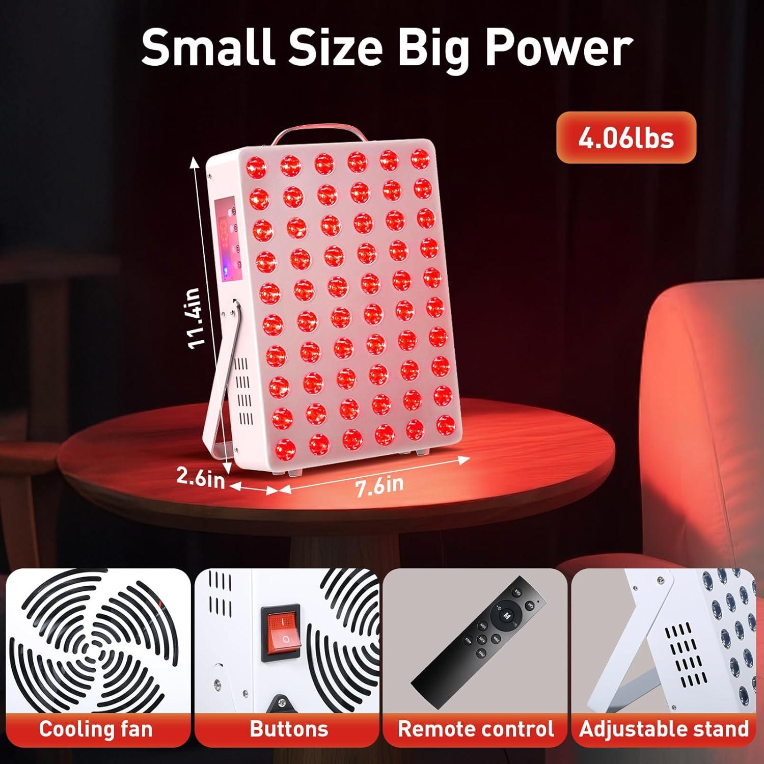 Panel de Terapia de Luz Roja Cholas 150W con 60 LEDs Doble Chip