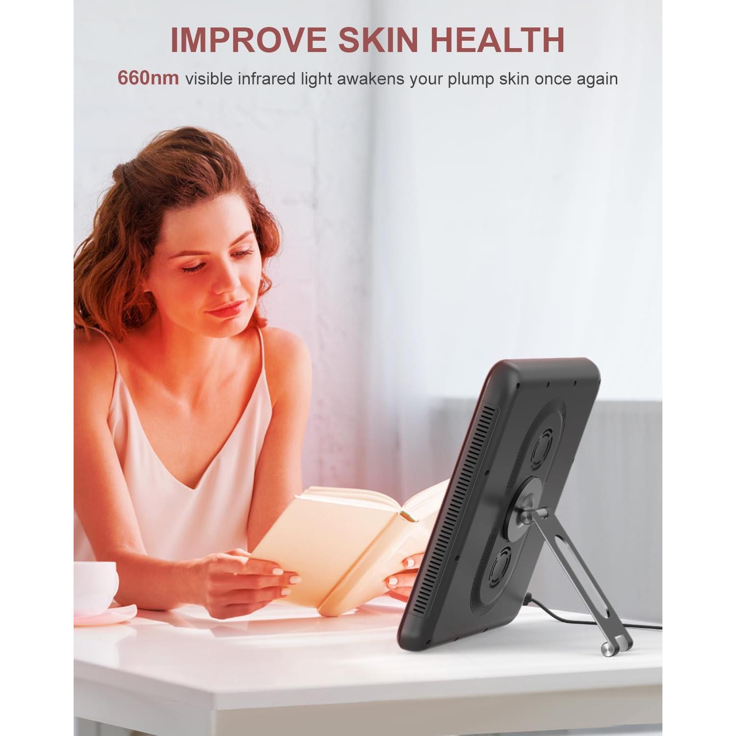 Panel de Terapia de Luz Roja Astarexin 225 LEDs 660nm 850nm