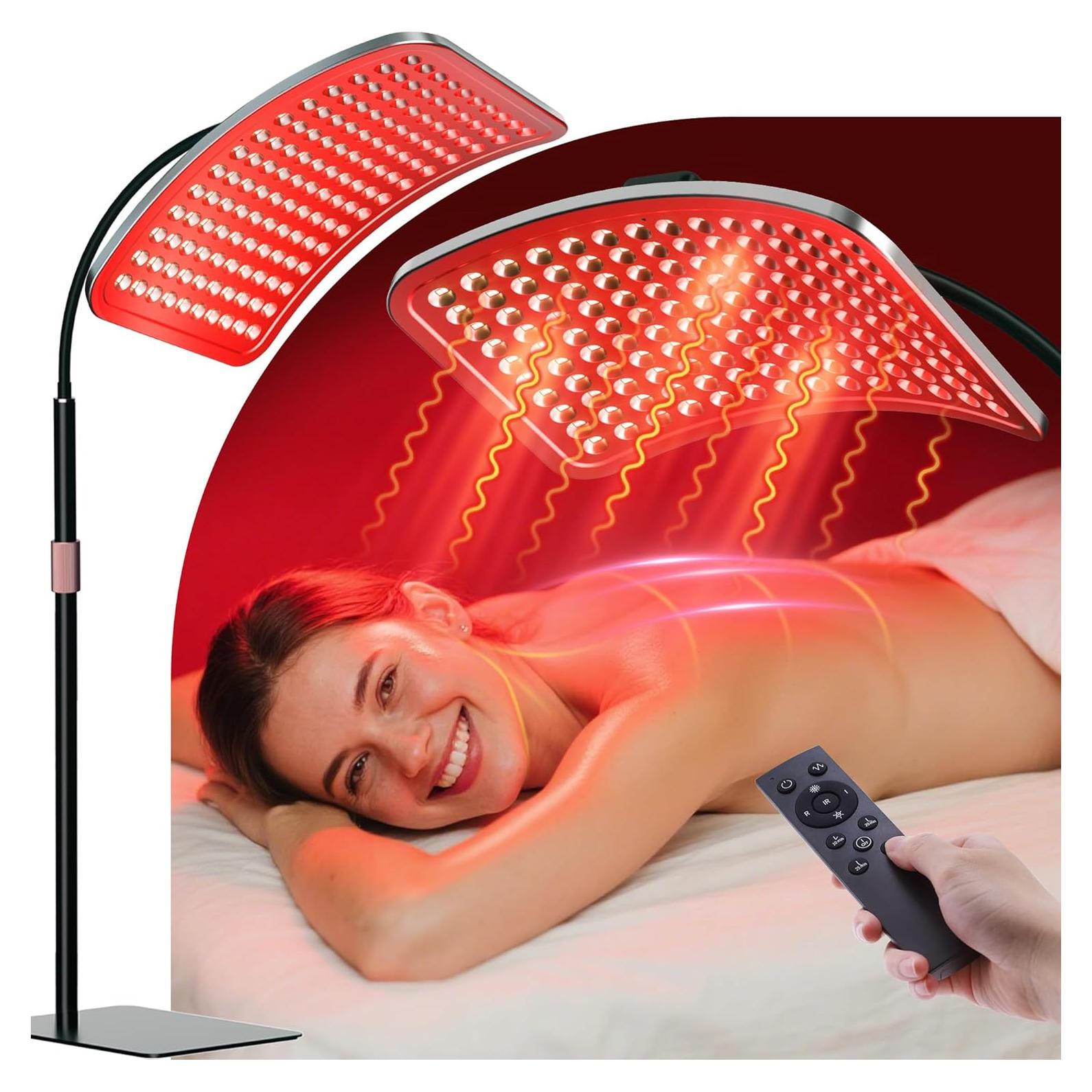 Panel de Luz Roja Aulanto 280 LEDs, Terapia Infrarroja 660nm/850nm