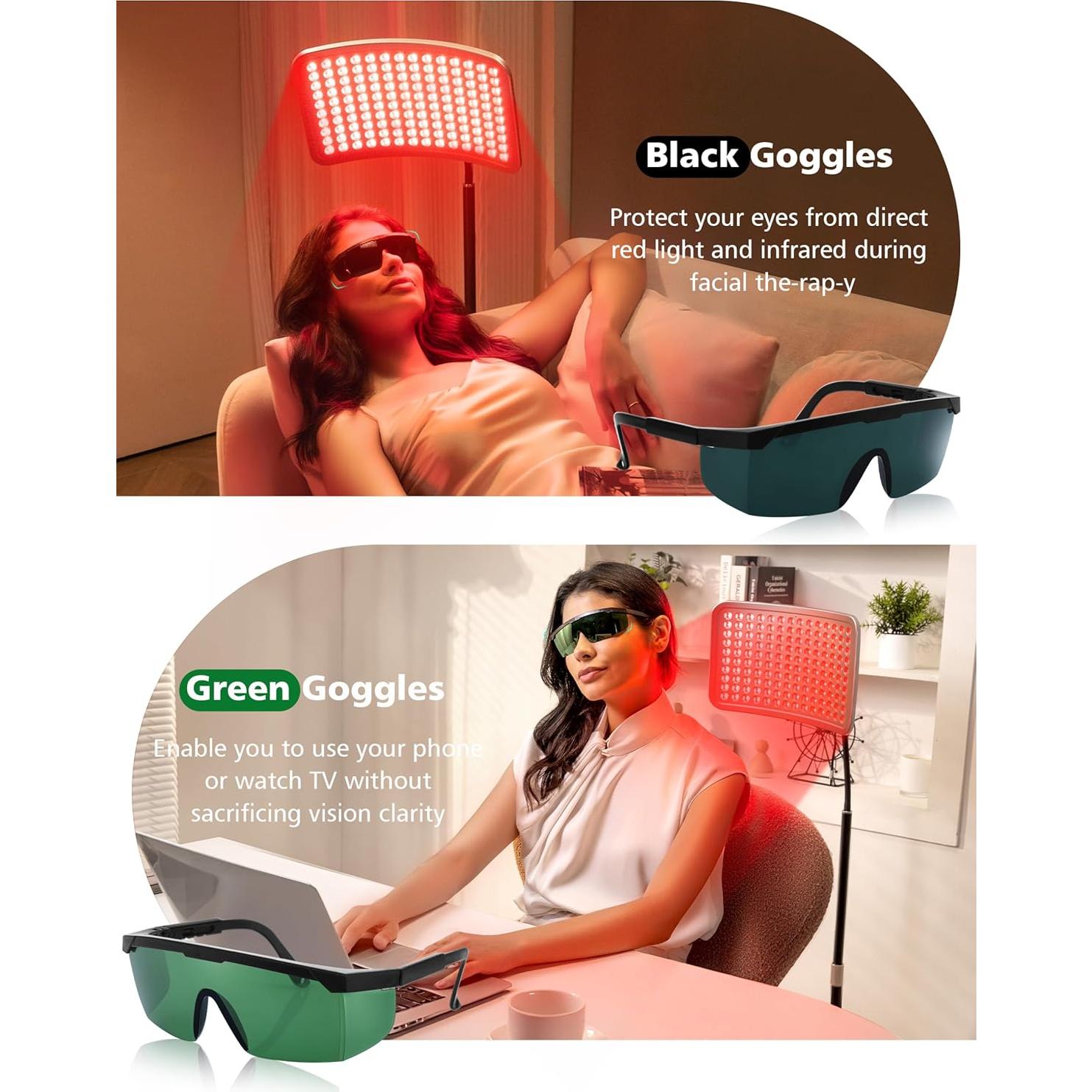 Panel de Luz Roja Aulanto 280 LEDs, Terapia Infrarroja 660nm/850nm