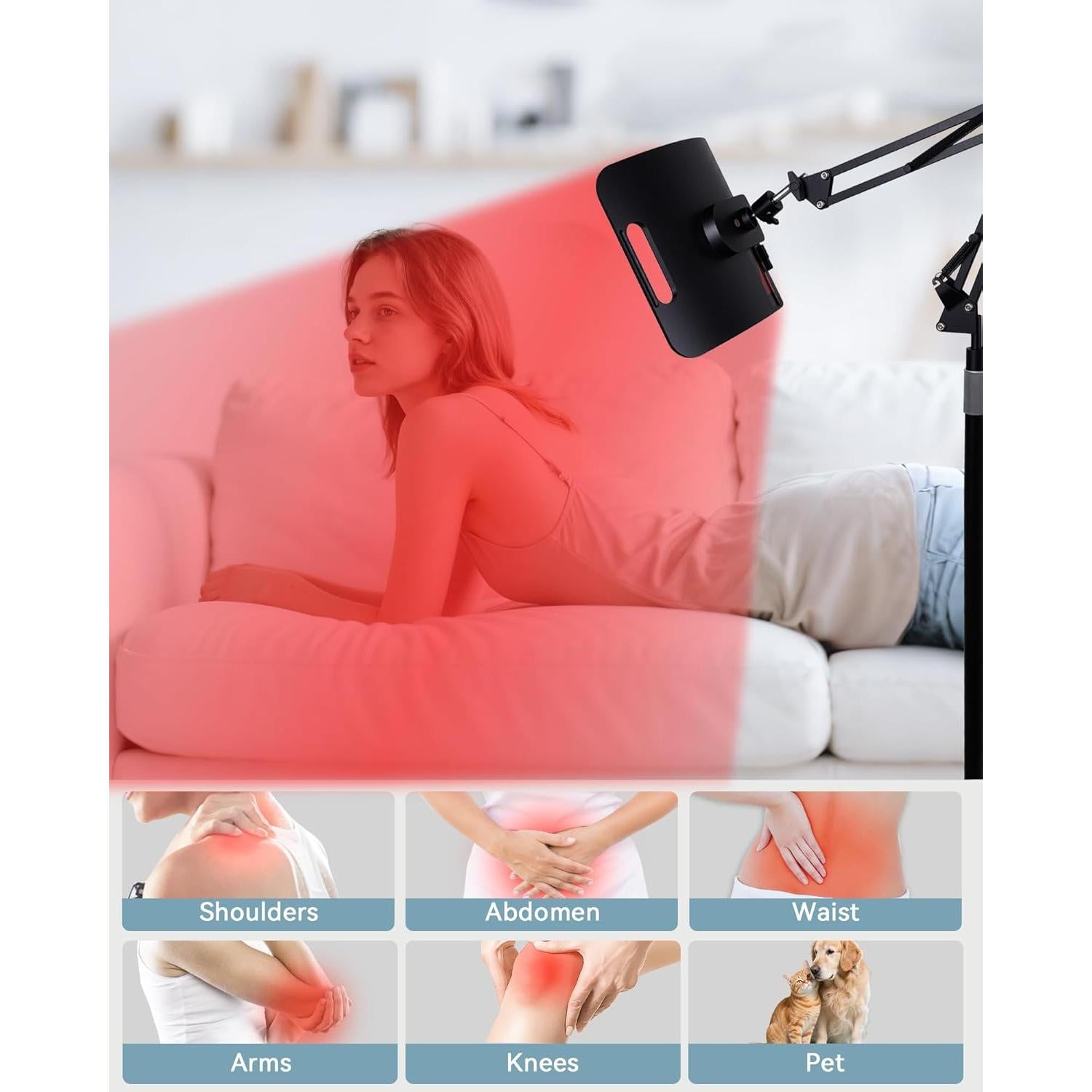 Terapia de Luz Roja KingPavonini 140 LEDs Panel Grande 28W