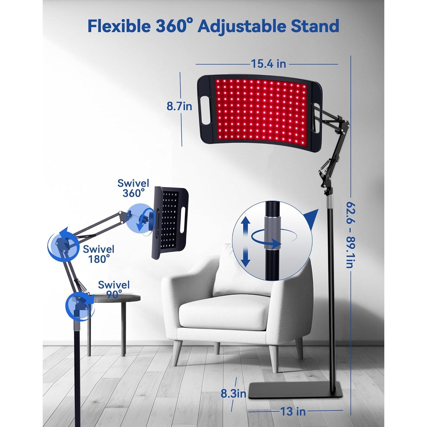 Terapia de Luz Roja KingPavonini 140 LEDs Panel Grande 28W