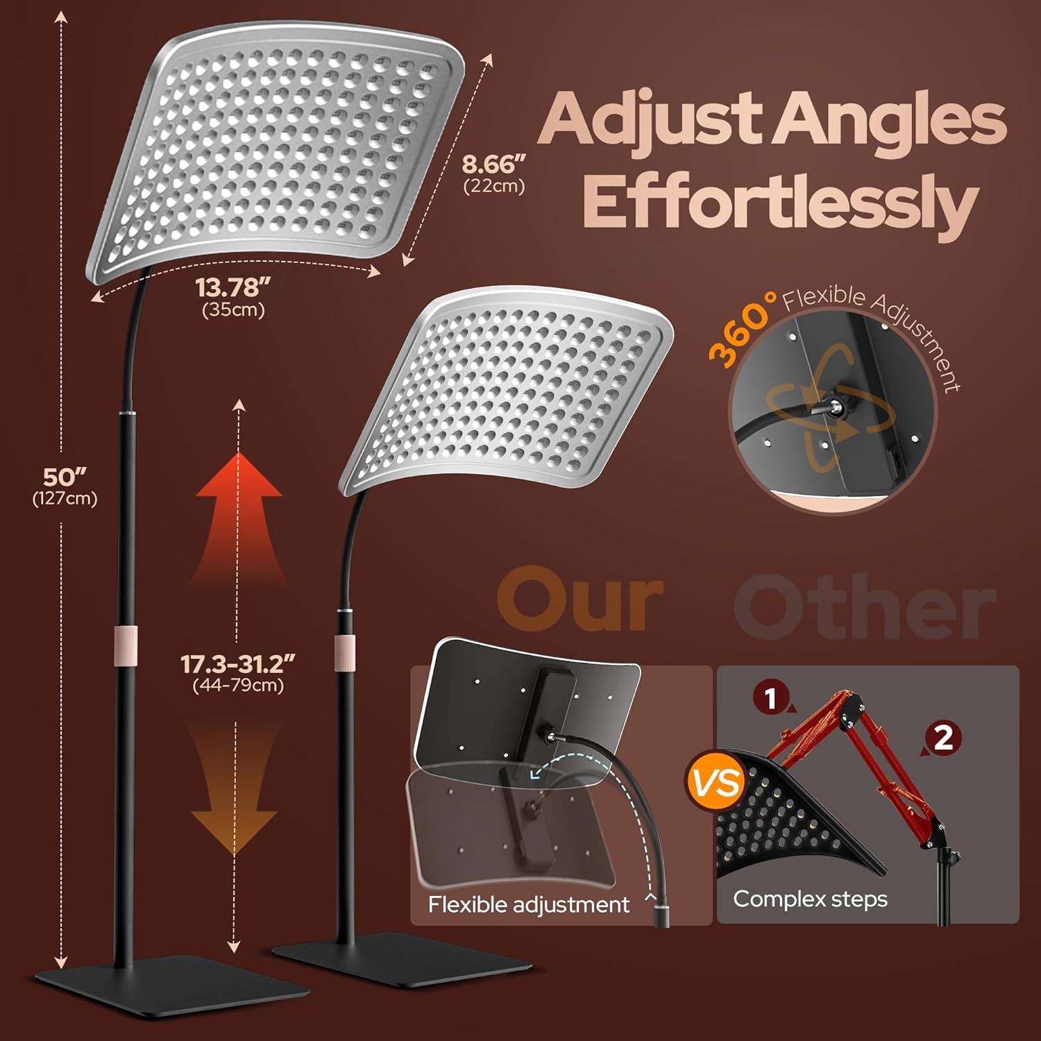Lámpara de Terapia de Luz Roja VOLISUN 660nm y 850nm