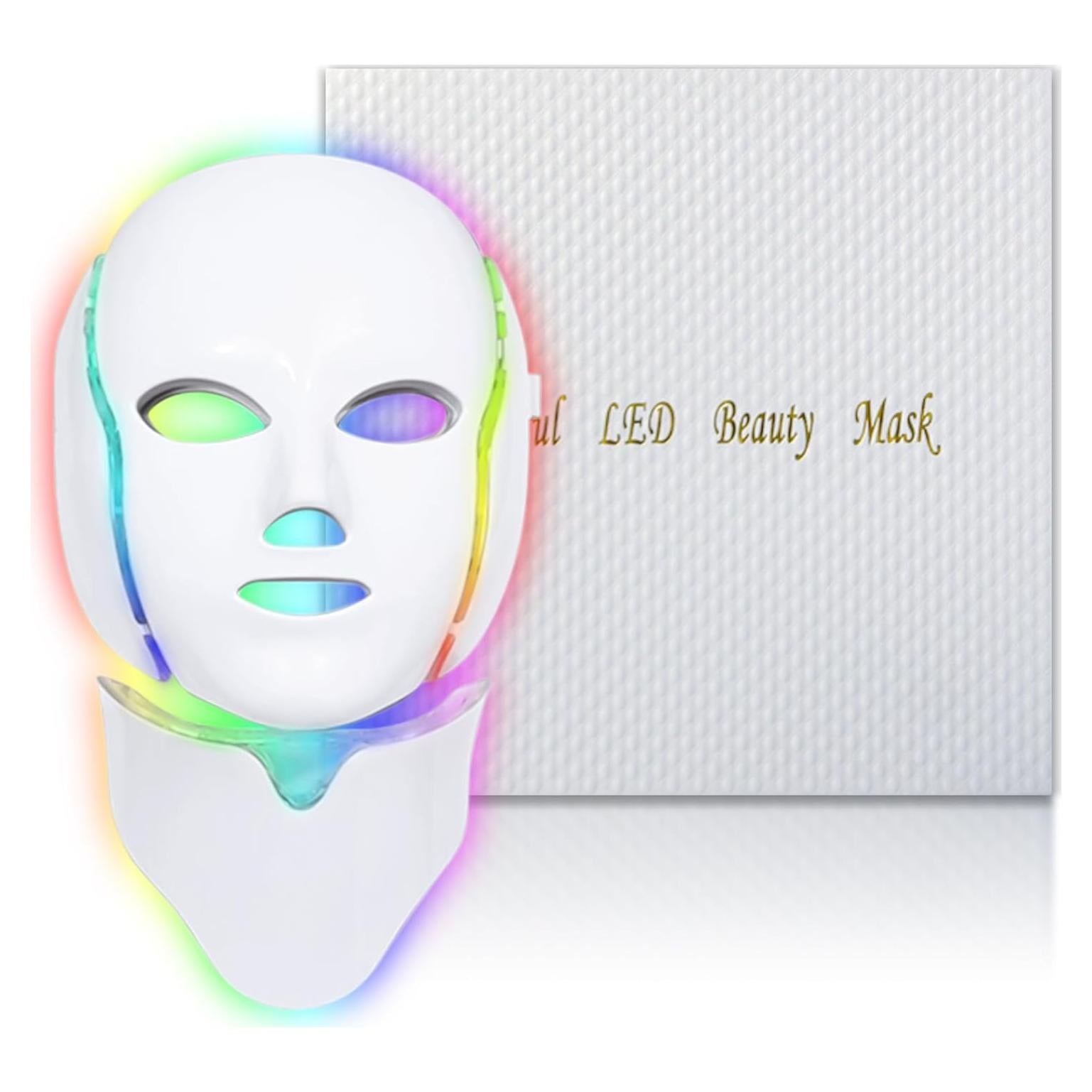 Máscara de Terapia de Luz LED 7 Colores SDKWDH Facial