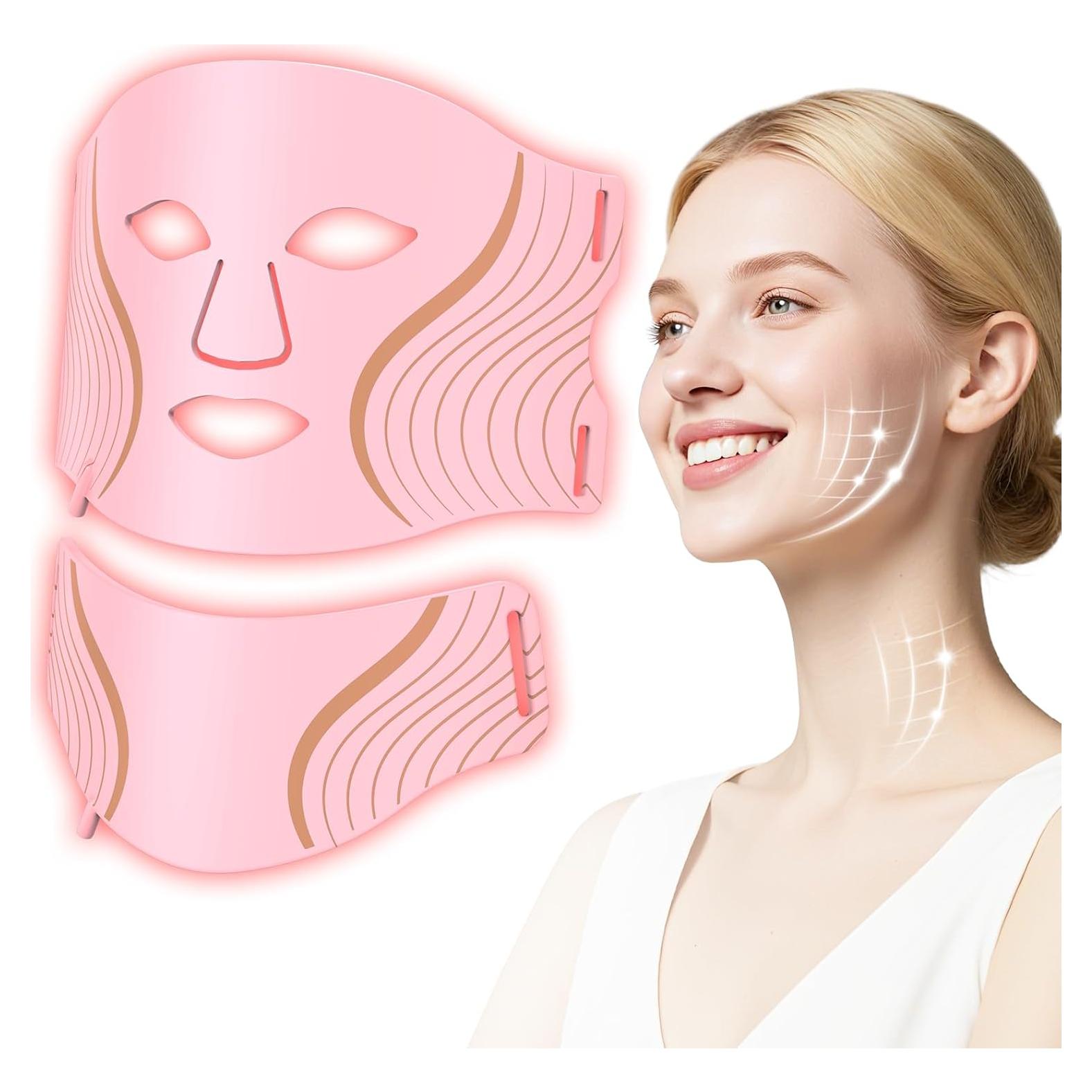 Máscara de Terapia de Luz Roja LED Antienvejecimiento 309 LEDs