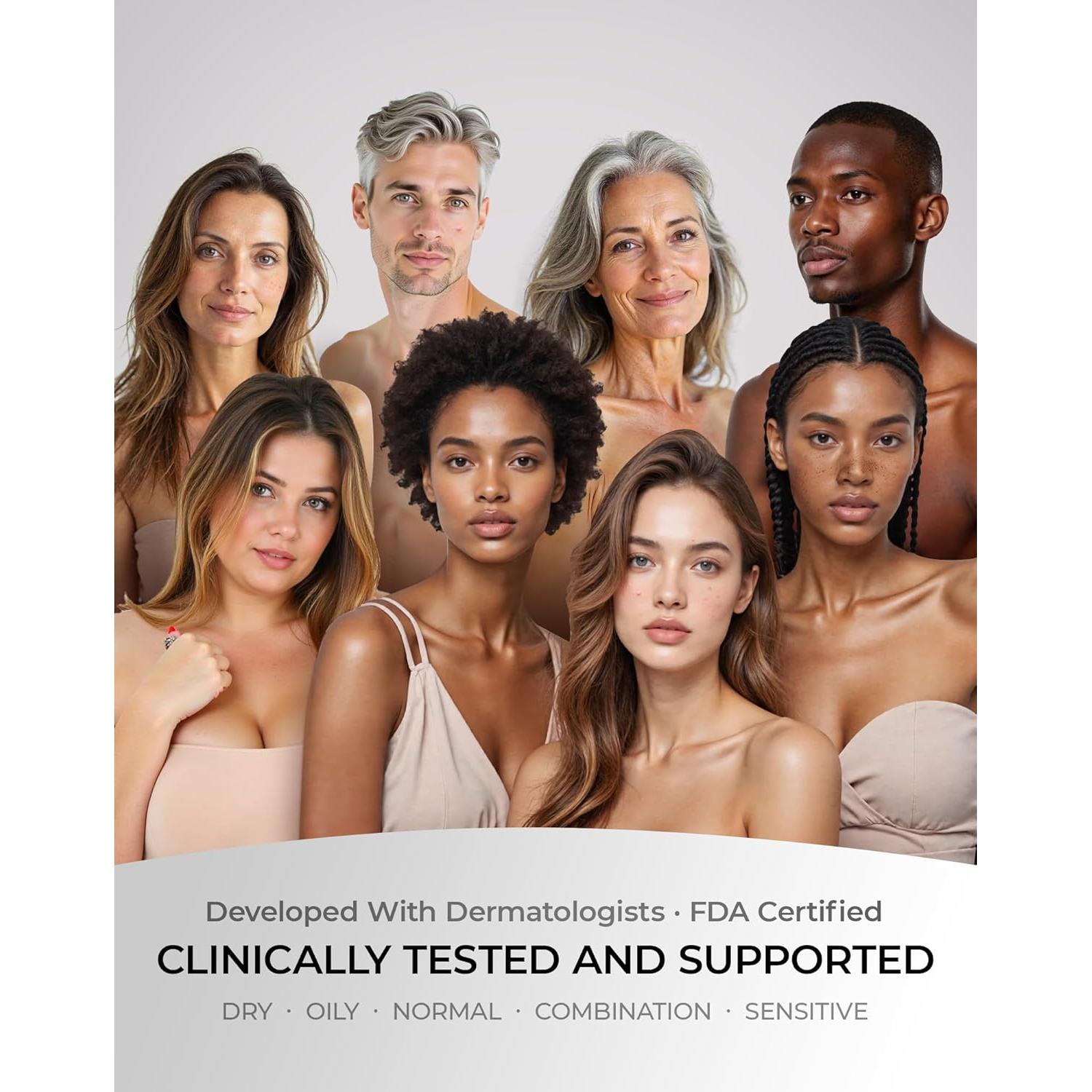 Máscara Facial LED 4D iQLED Terapia de Luz Roja 625nm