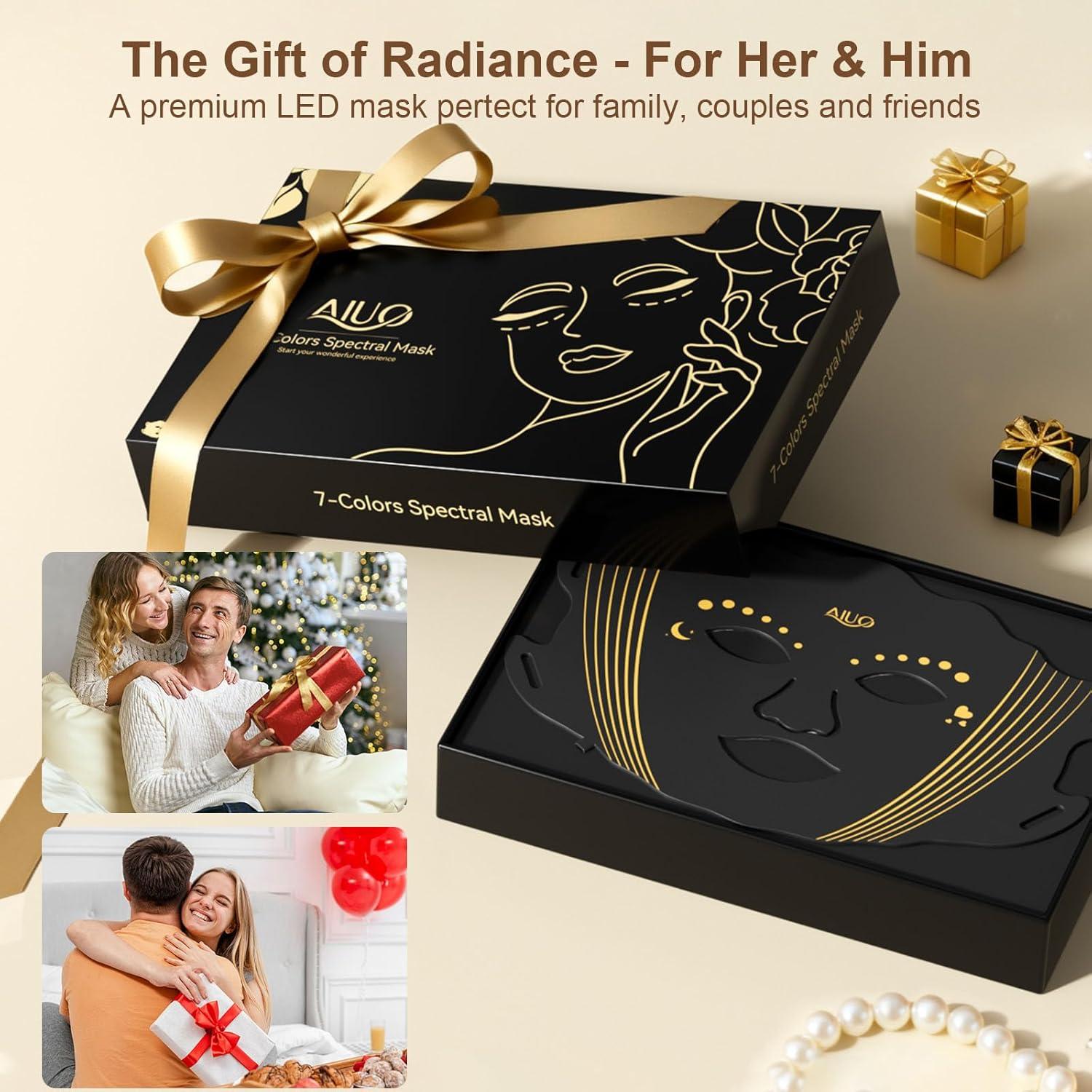 Máscara de Terapia de Luz Roja AIUO FM-01 LED Recargable