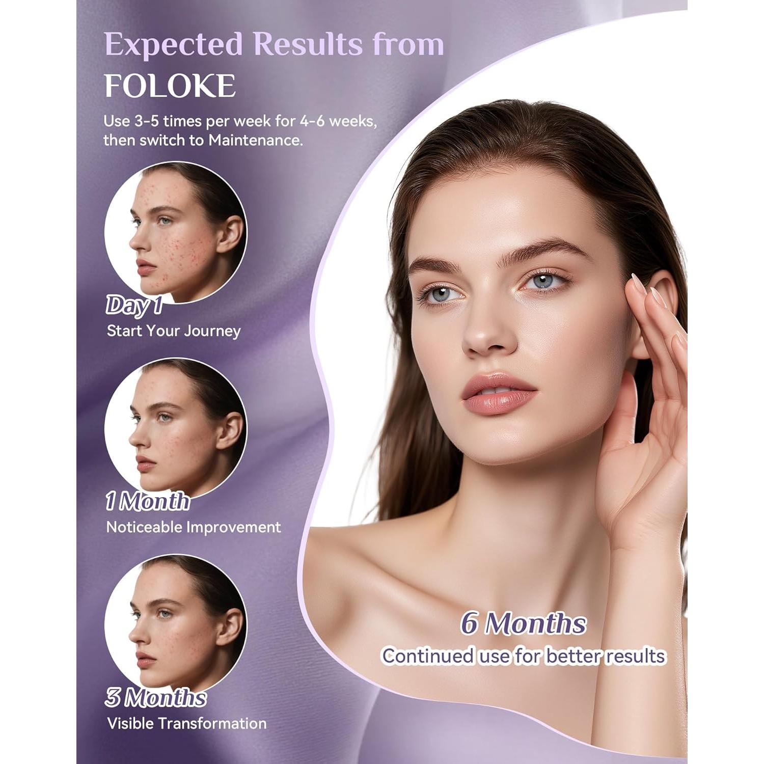 Máscara de Terapia de Luz LED FOLOKE Rosa Sakura 120 LEDs