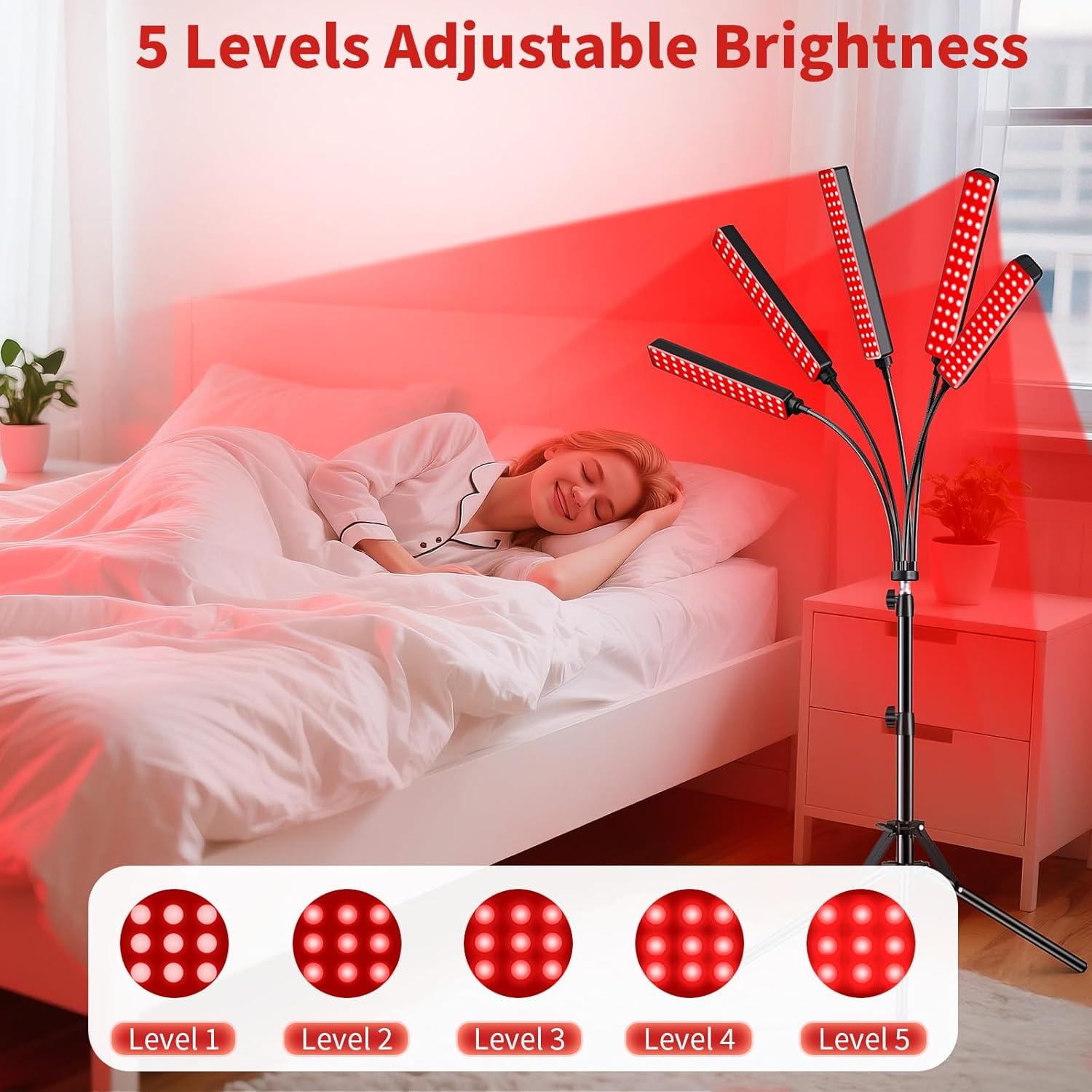 Terapia de Luz Roja Cholas RL001, 5 Cabezas LED 660nm 850nm