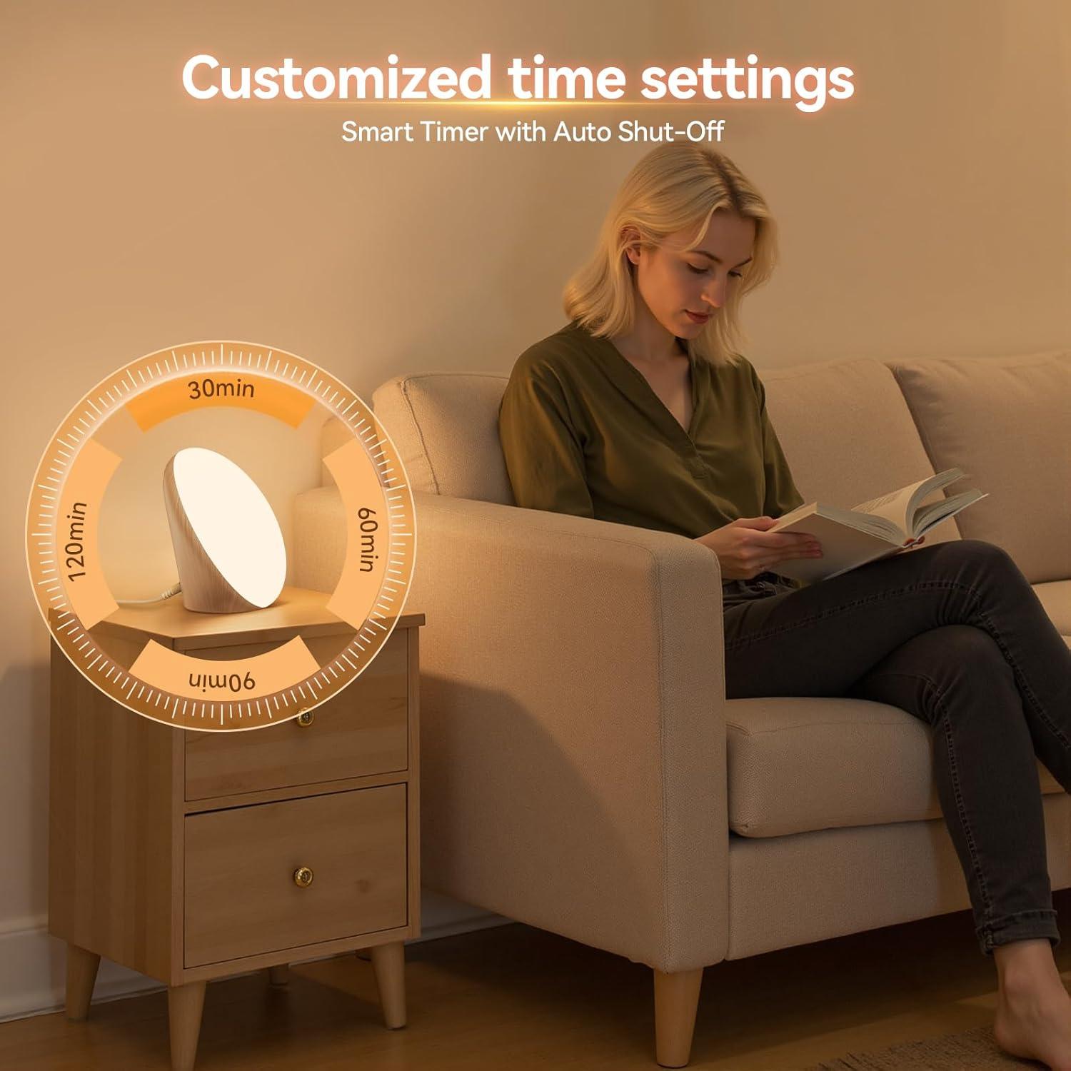 Lámpara de Terapia de Luz COMSYNC 10000 Lux con Luz Roja