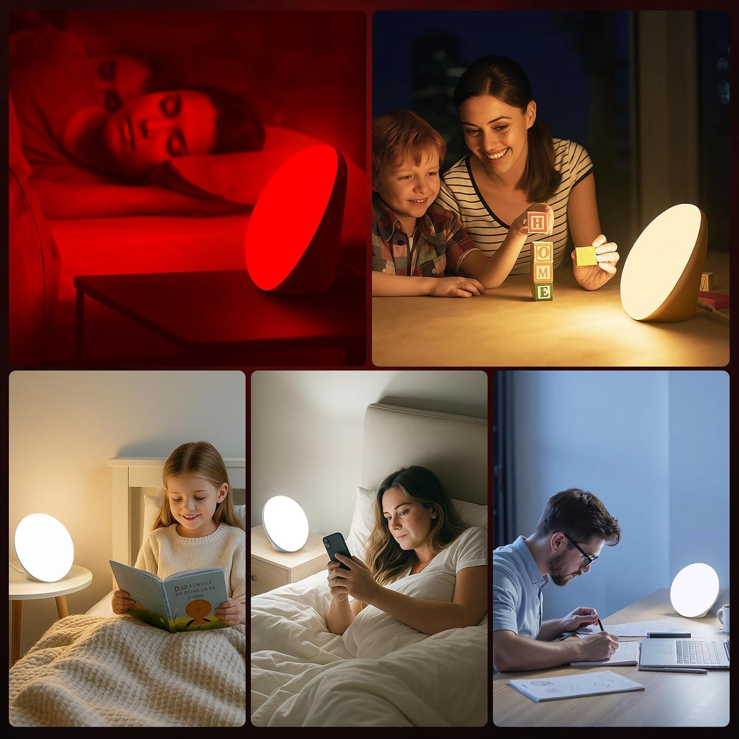 Lámpara de Terapia de Luz COMSYNC 10000 Lux con Luz Roja