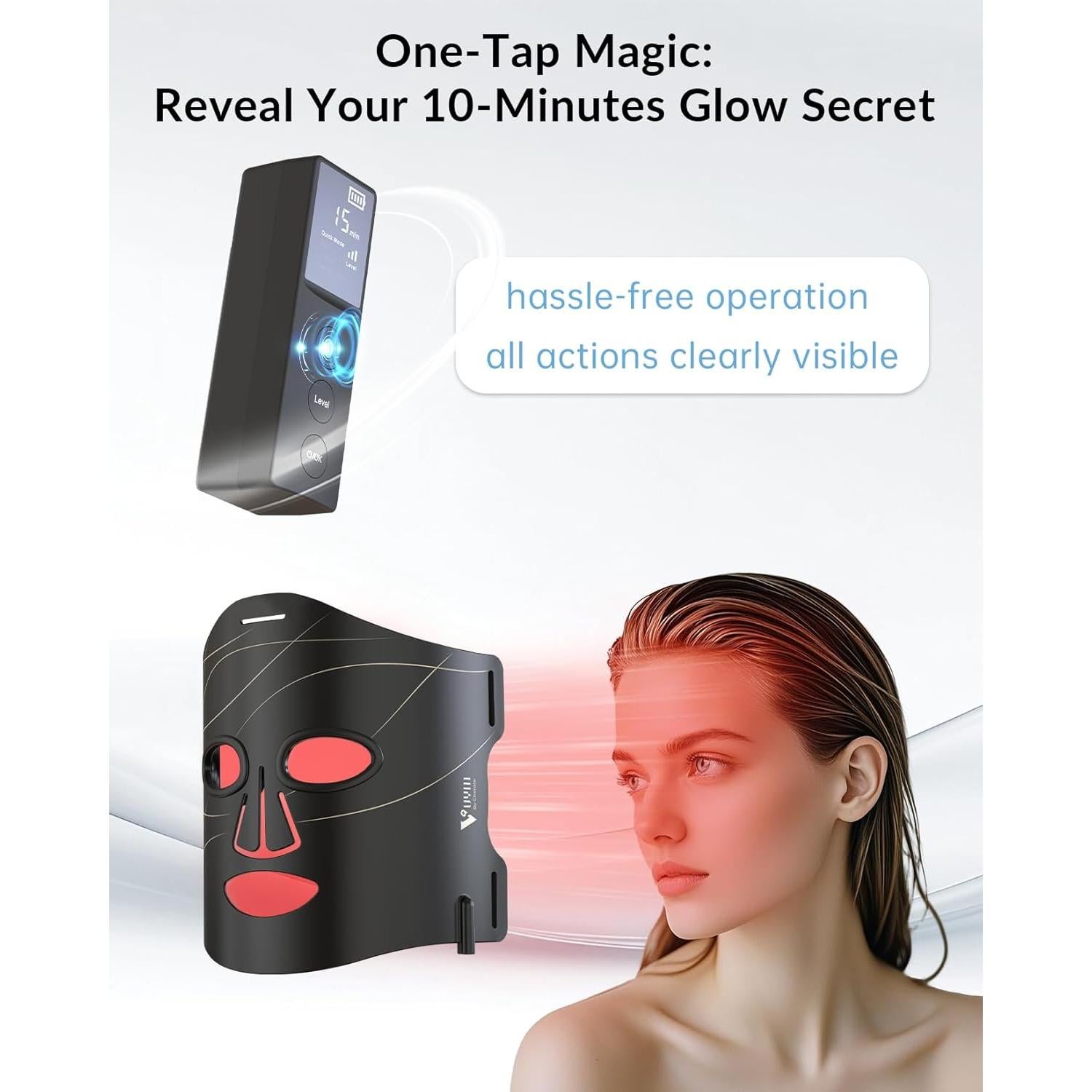 Máscara de Terapia de Luz Roja SHENZHEN LTD15W 830nm 633nm