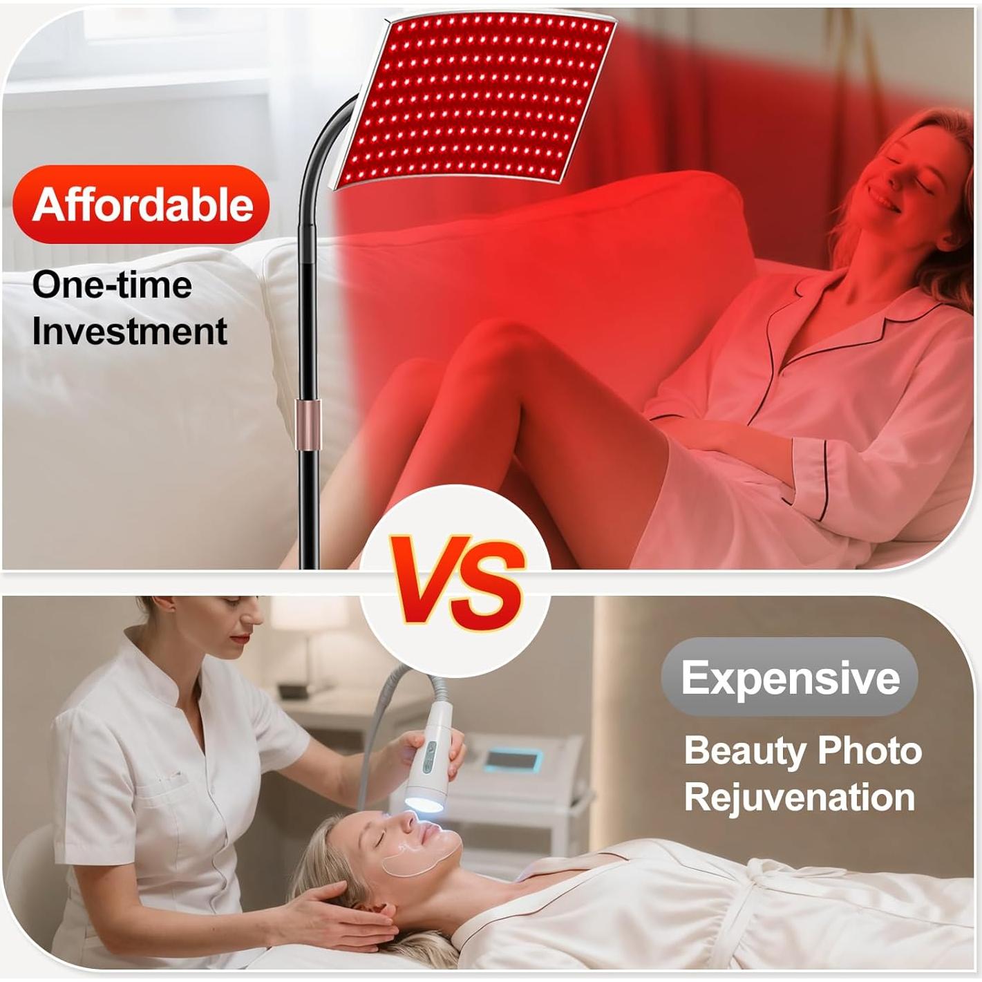 Lámpara de Terapia de Luz Roja Puroth 540 Chips 660nm 850nm