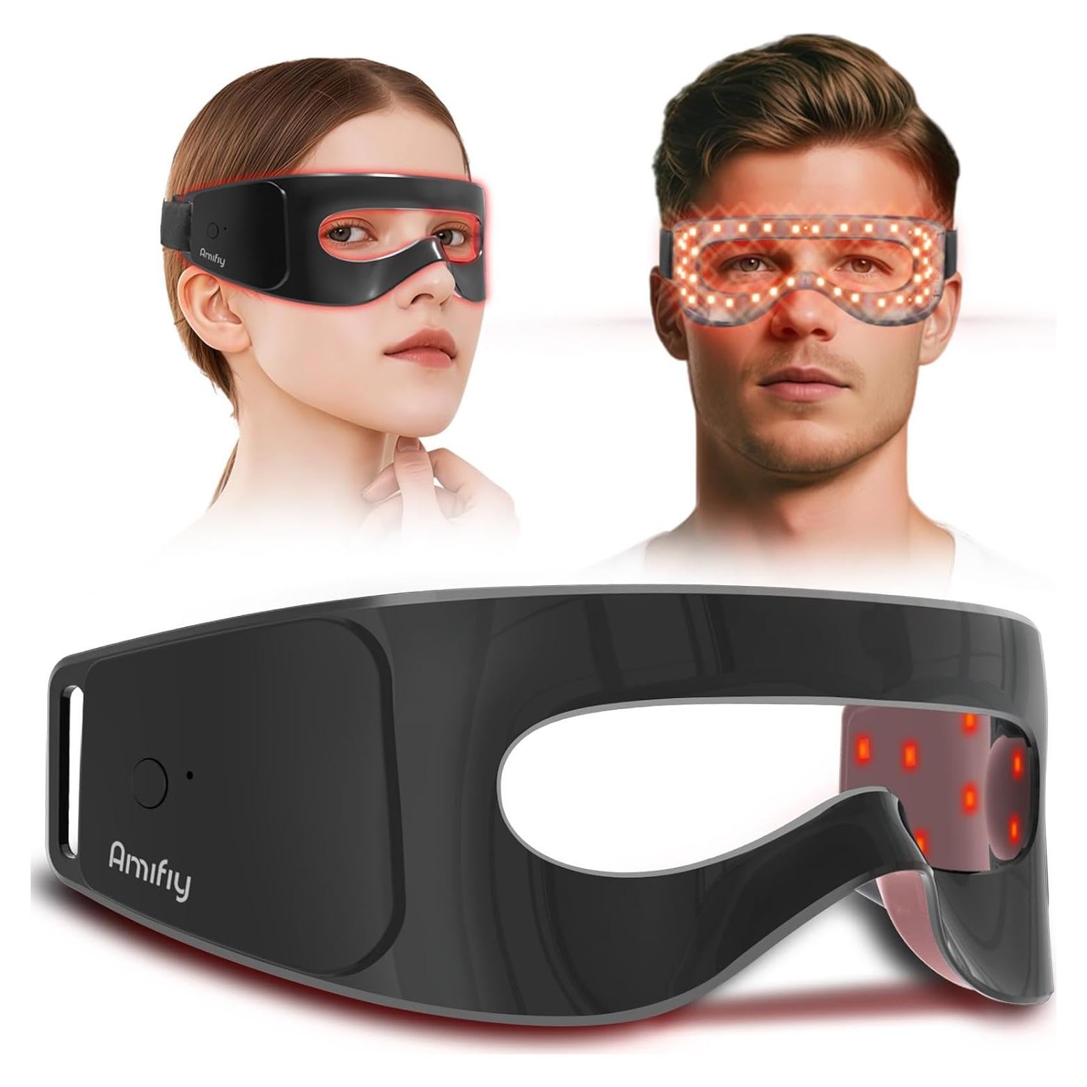 Máscara de Luz Roja Amifiy para Ojos - Anti-Ojeras y Arrugas