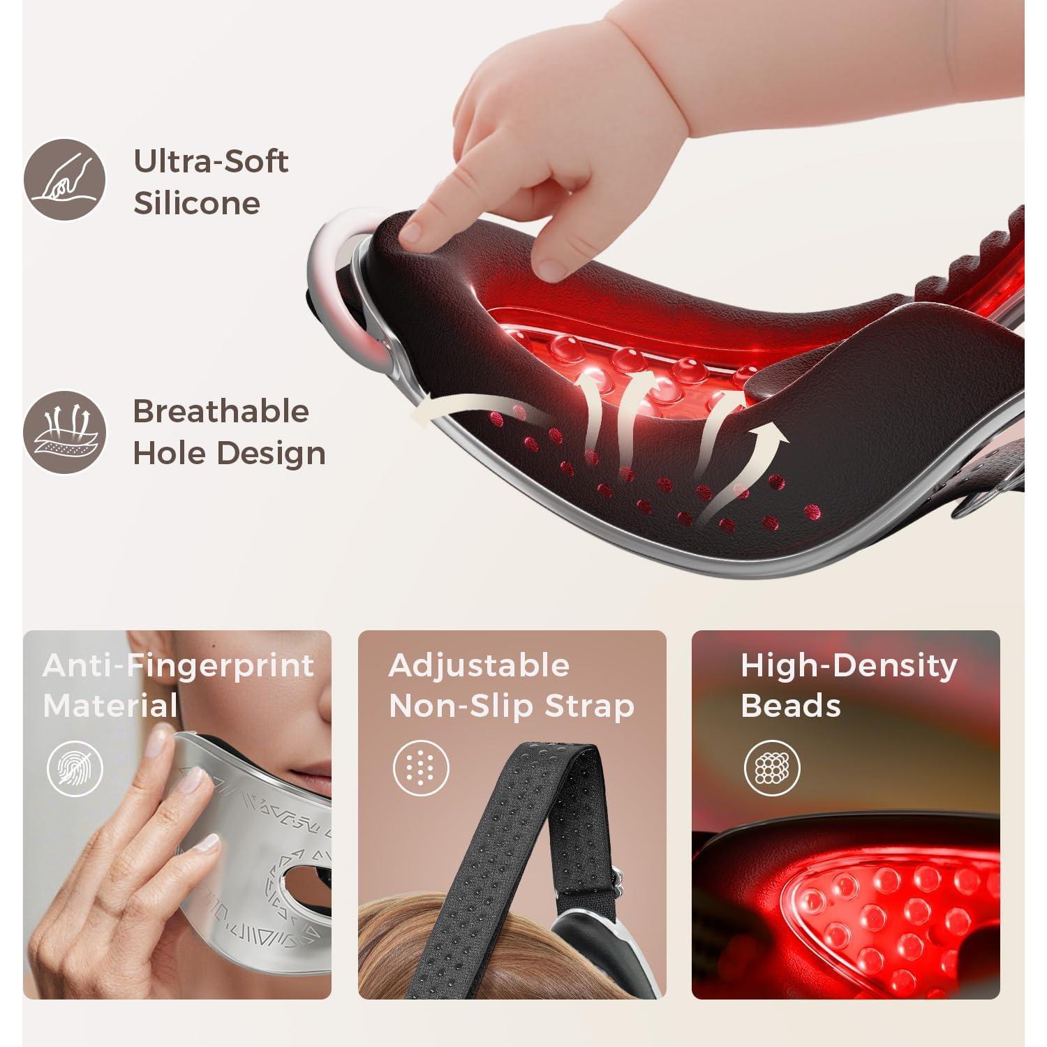 Máscara de Terapia de Luz Roja LifeZoom NIR6 48 LEDs 660nm 850nm