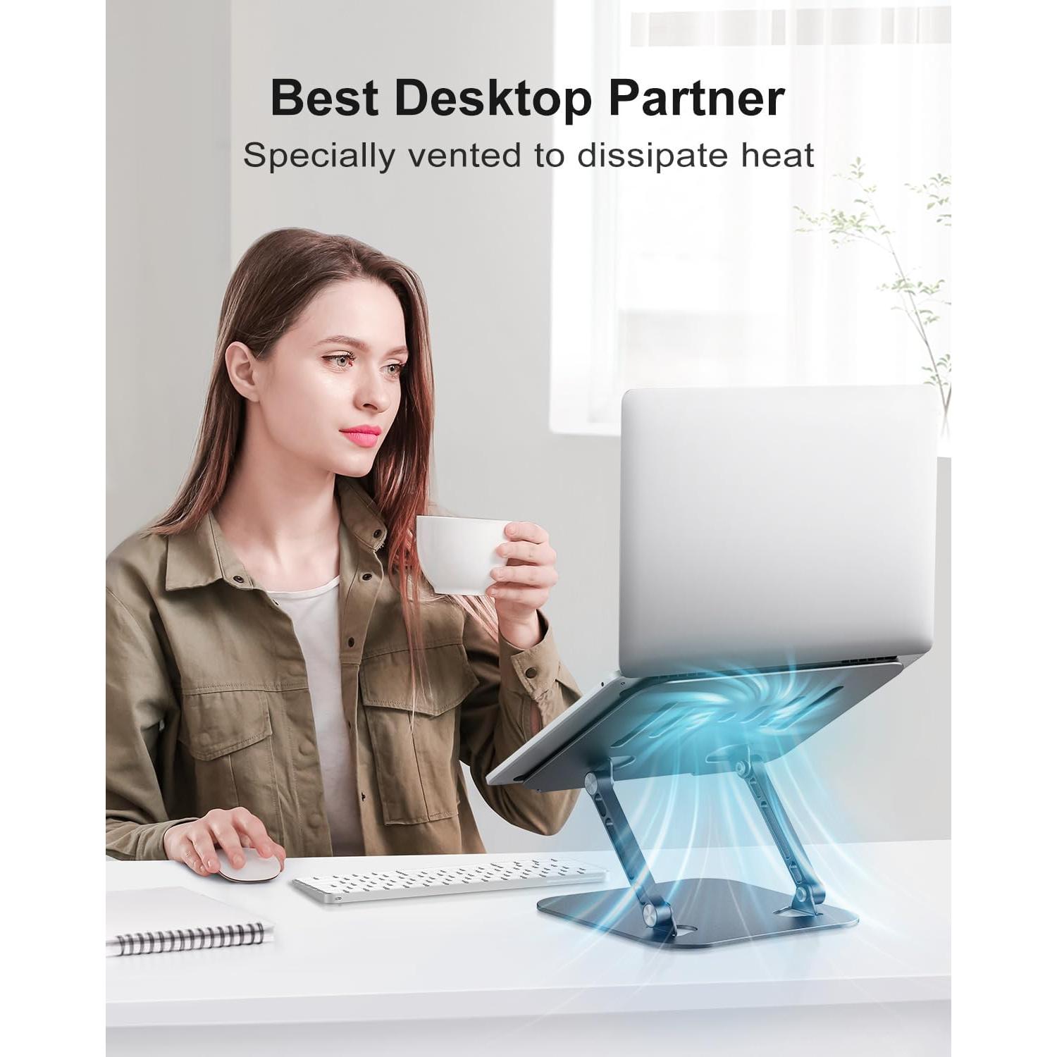 Soporte Ajustable para Laptop JUANWE, Plegable y Ergonómico