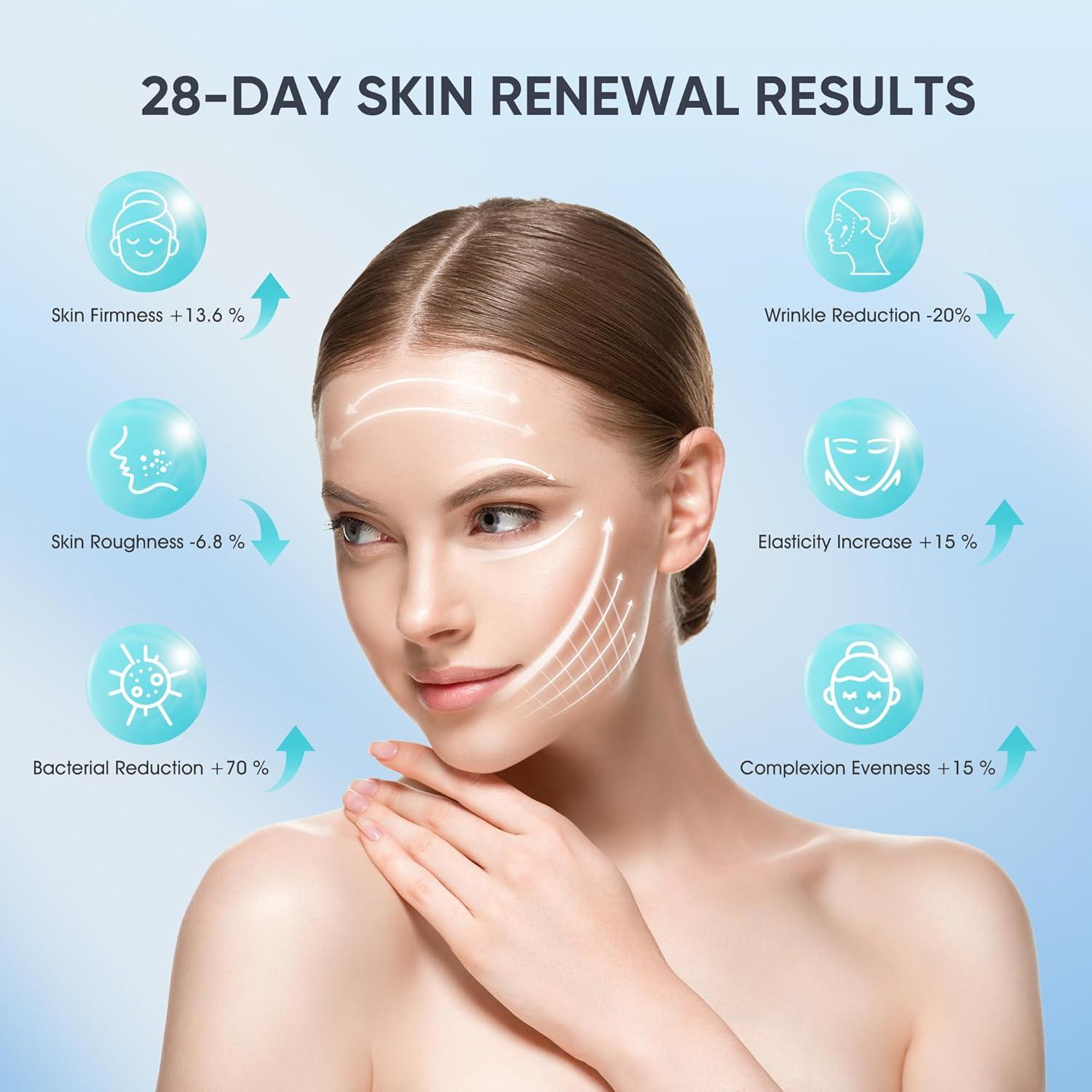 Máscara Facial LED WEETALL con Enfriamiento - 4 Modos de Luz