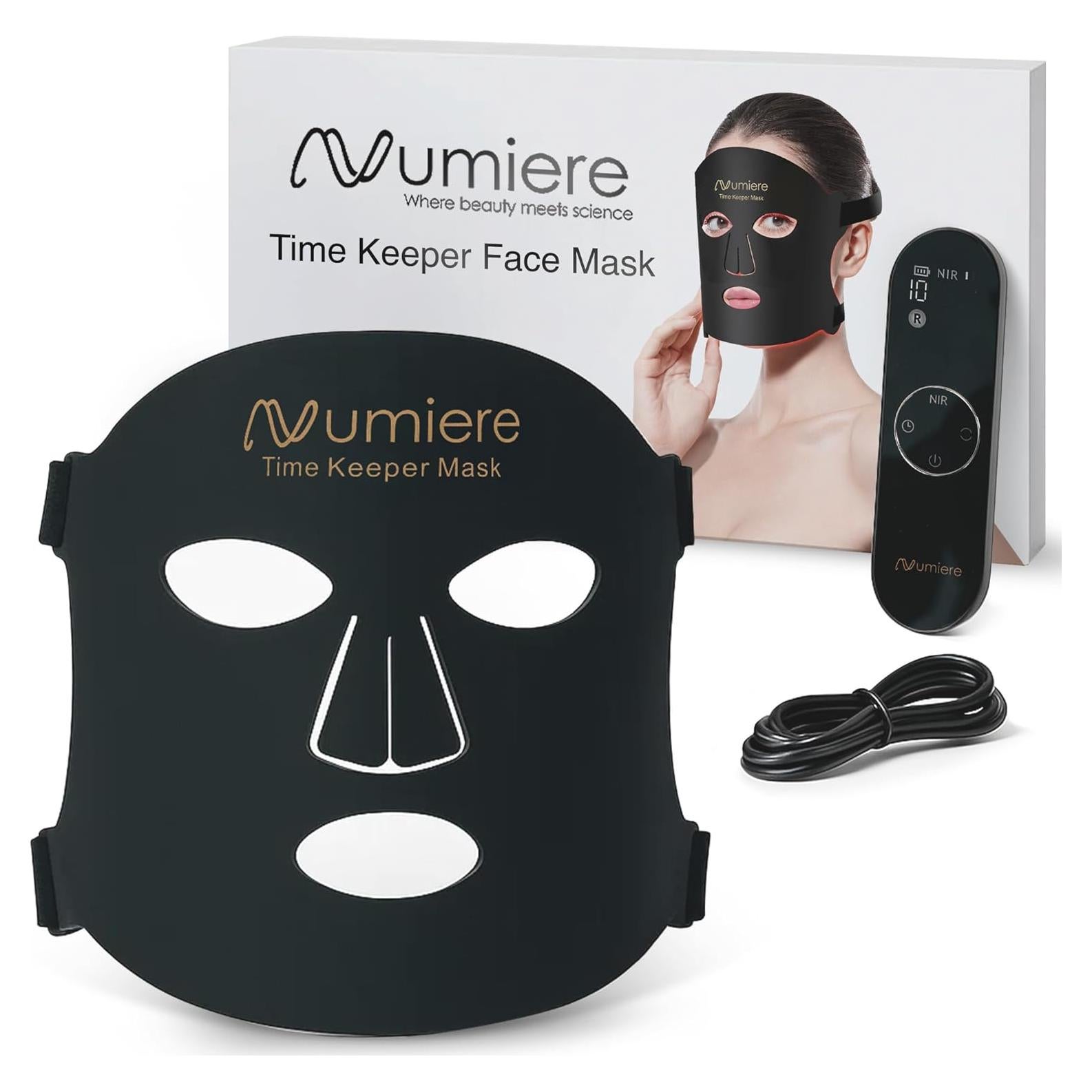 Mascarilla LED Numiere Time Keeper - Cuidado Facial Rojo, Azul y NIR
