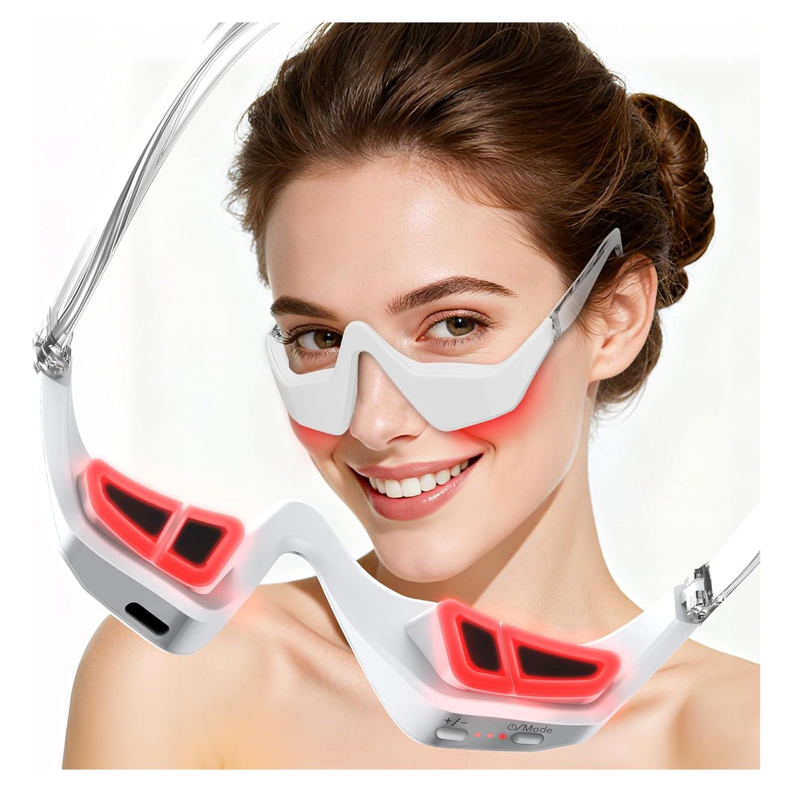 Gafas de Terapia de Luz Roja Npccto 650 NM para Ojos Cansados