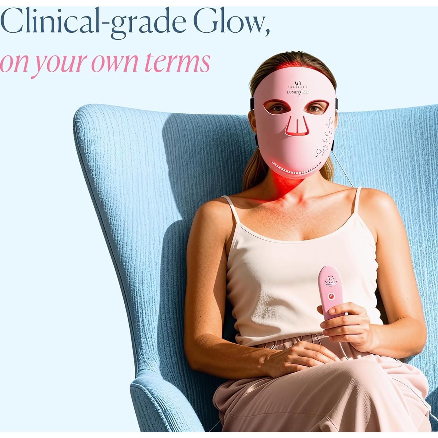 Máscara de Terapia de Luz LED VogueNow - 280 LEDs para Arrugas y Acné