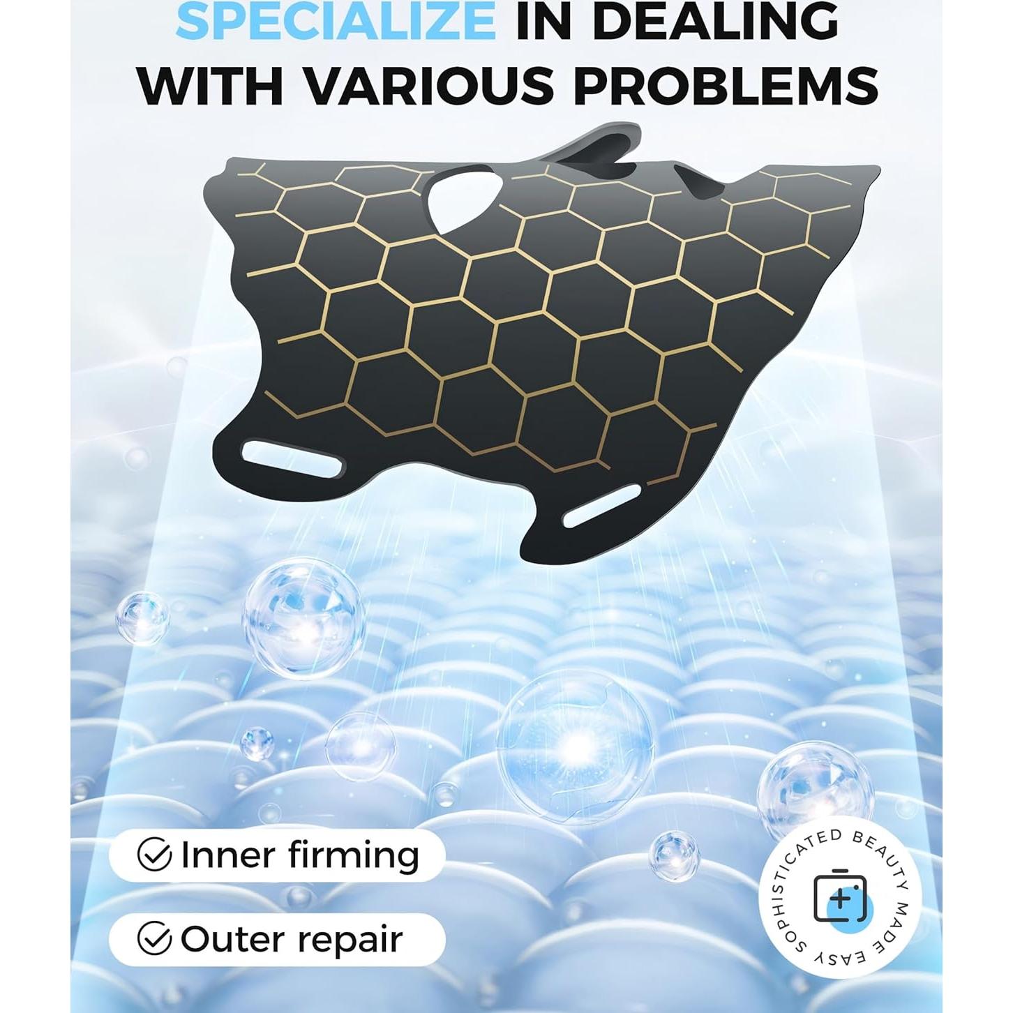 Máscara Facial y de Cuello Yahi Luz Roja Portátil 7 Modos