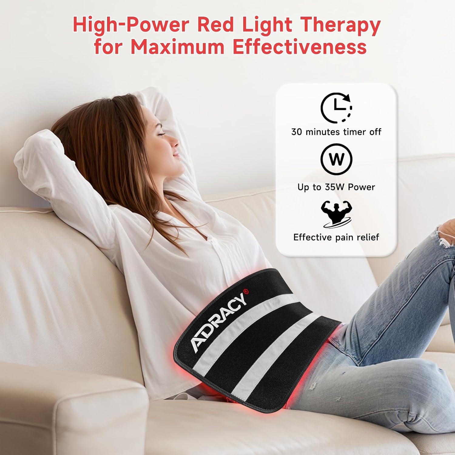 Almohadilla de terapia de luz roja ADRACY 61x30.5cm 660nm 850nm