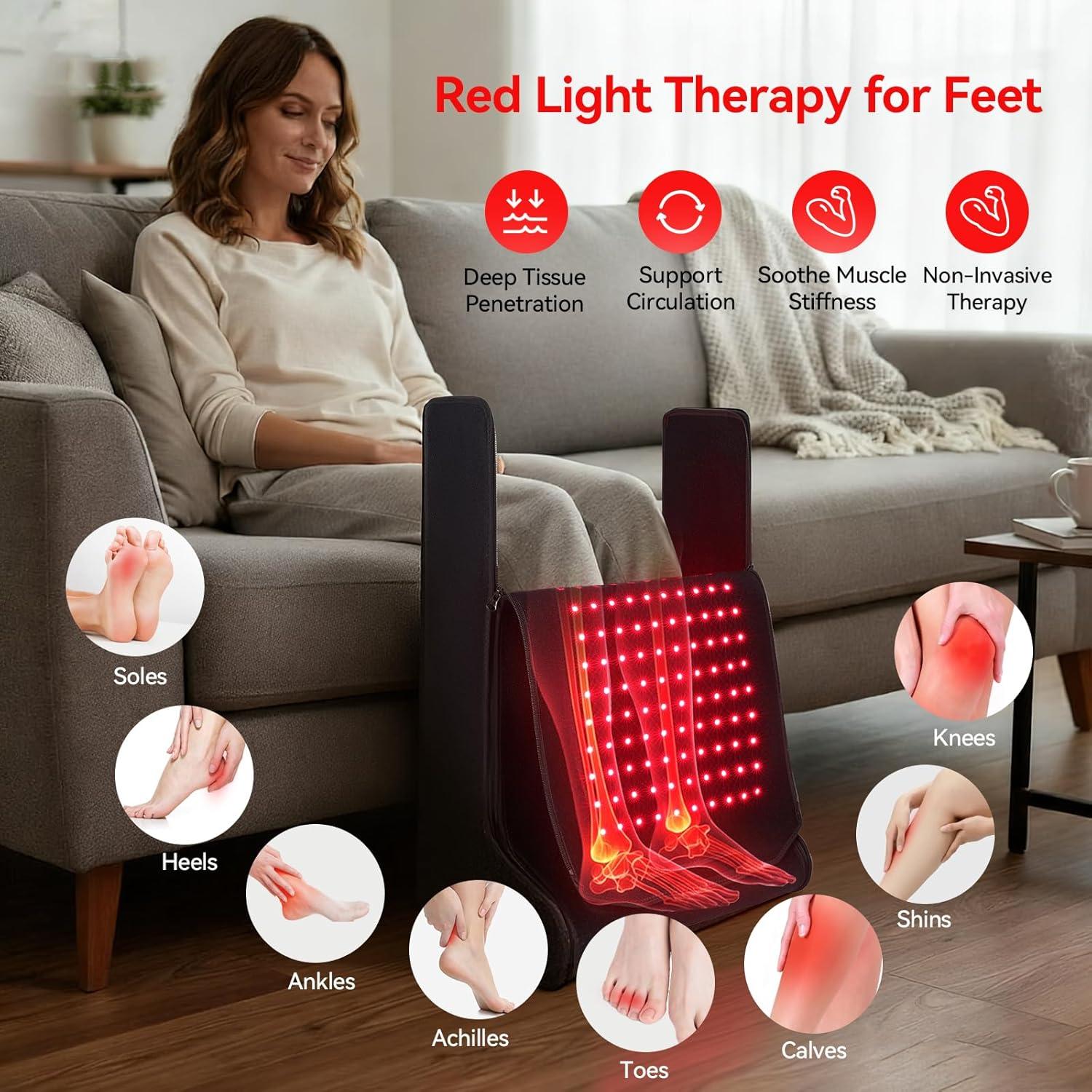Terapia de Luz Roja LAFCARE RT016 para Pies y Cuerpo 660nm 850nm